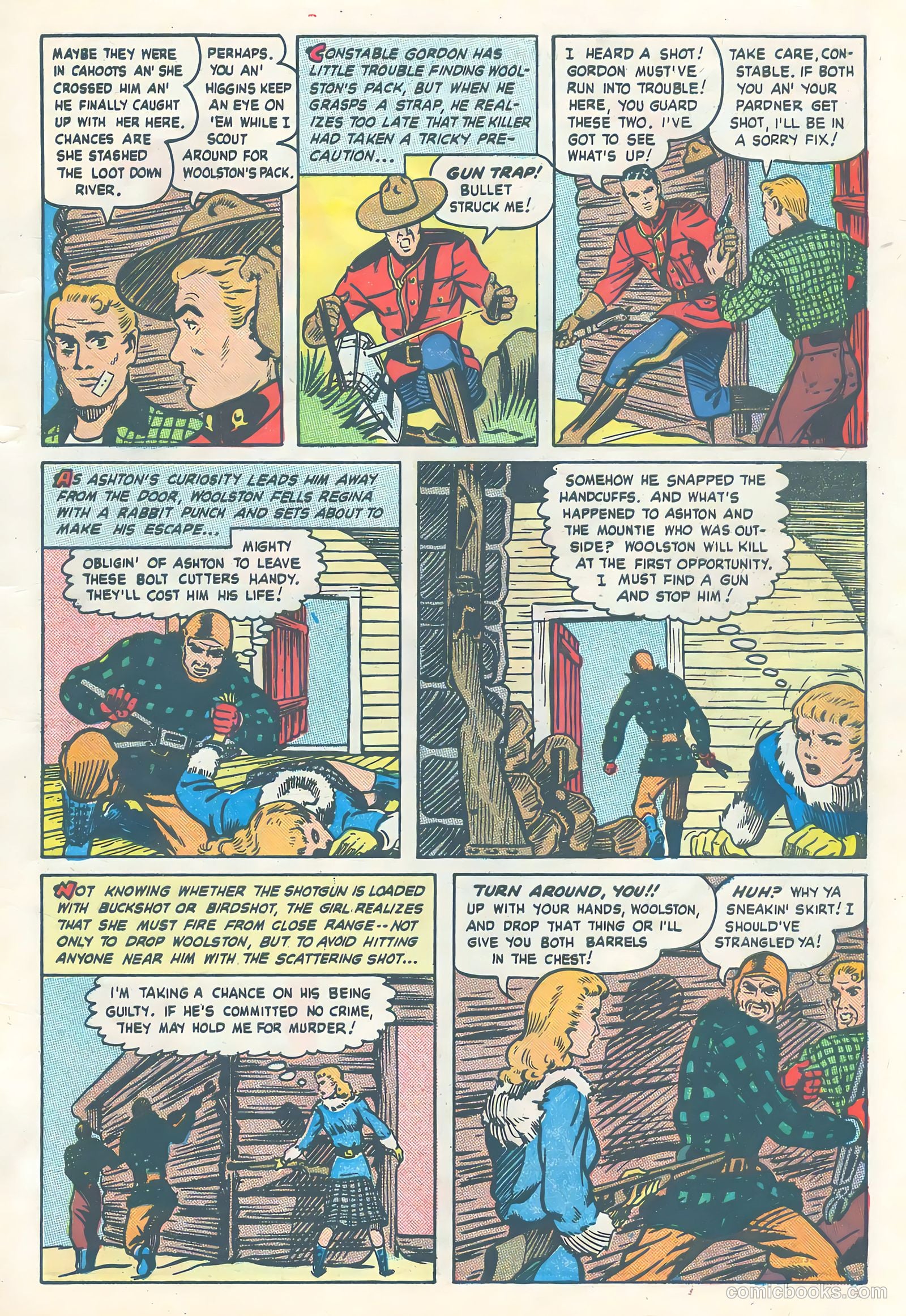 Northwest Mounties #4 (1949) — page 9 of 36