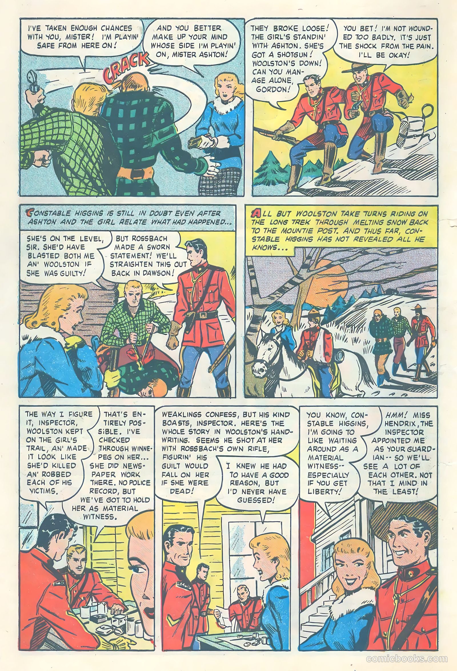 Northwest Mounties #4 (1949) — page 10 of 36