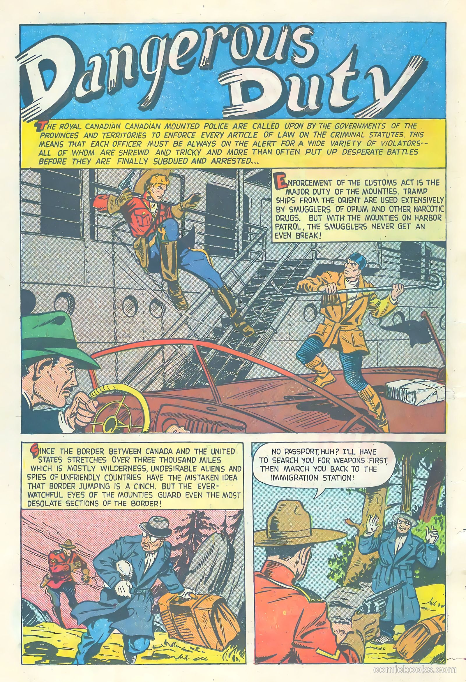 Northwest Mounties #4 (1949) — page 18 of 36