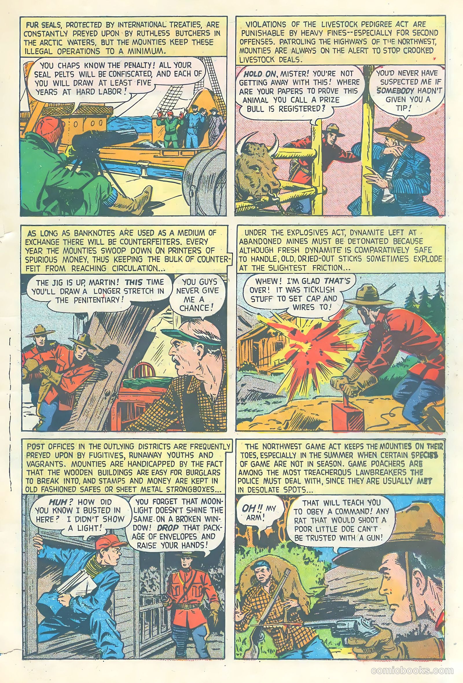 Northwest Mounties #4 (1949) — page 19 of 36