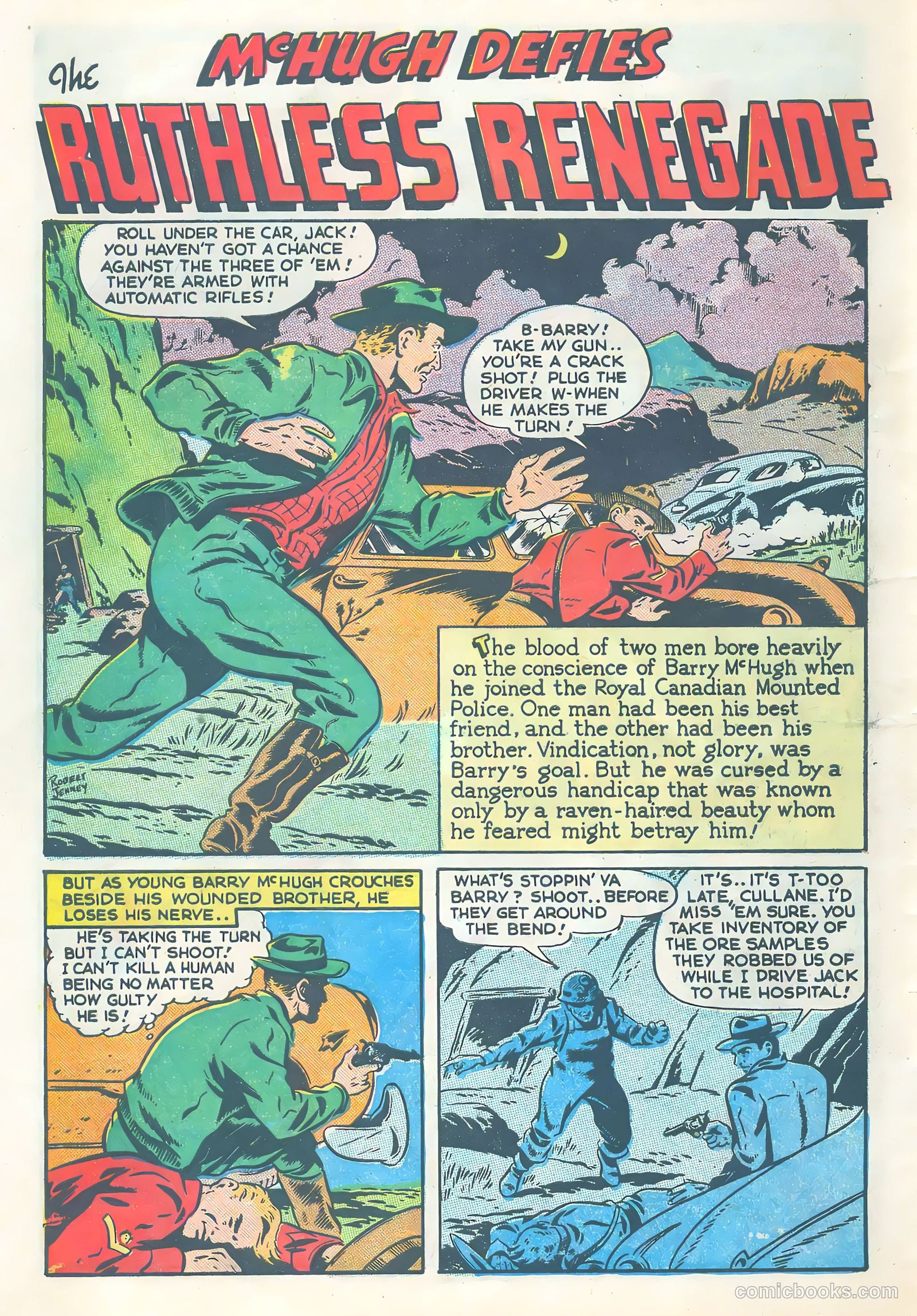 Northwest Mounties #4 (1949) — page 28 of 36