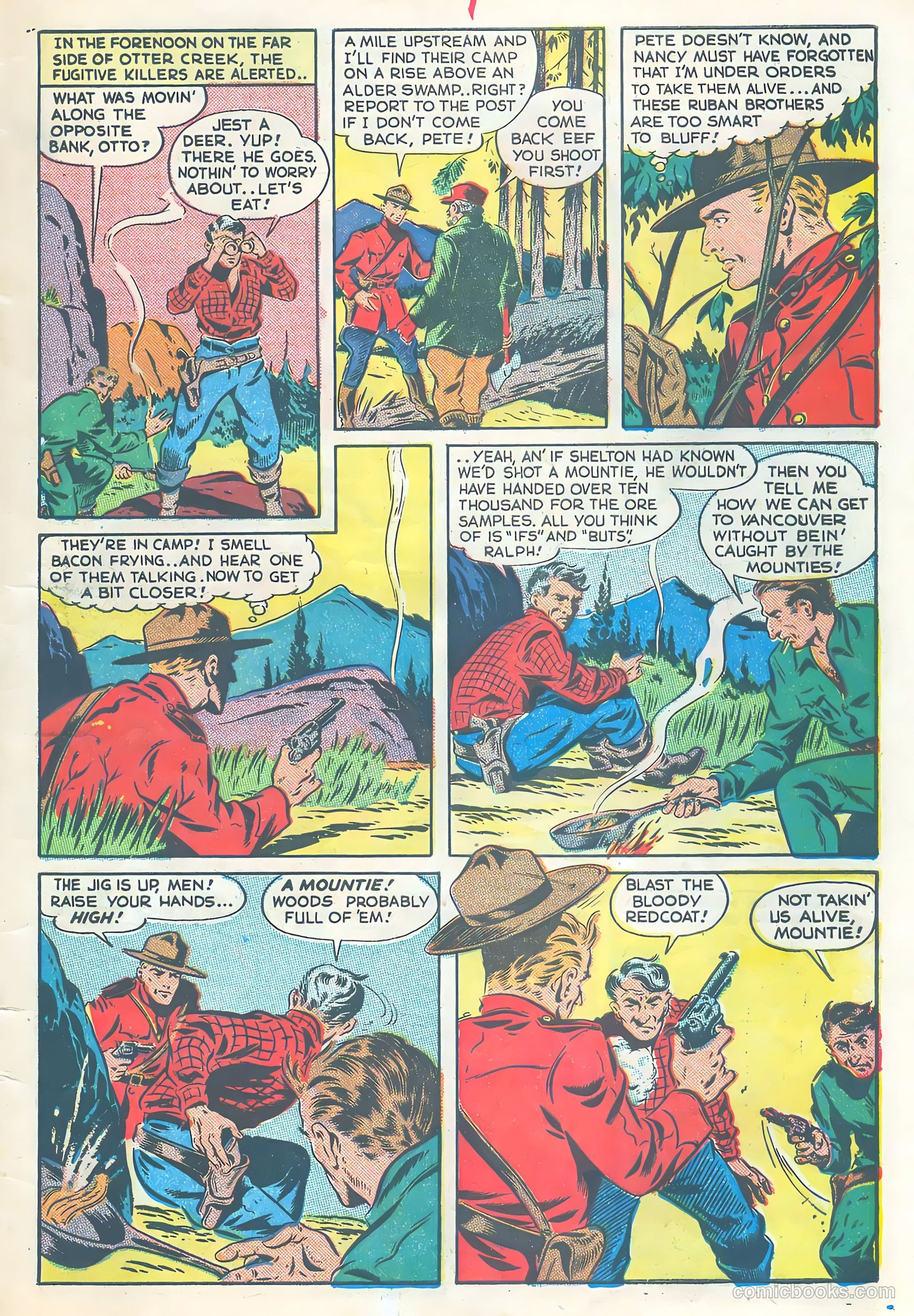 Northwest Mounties #4 (1949) — page 33 of 36