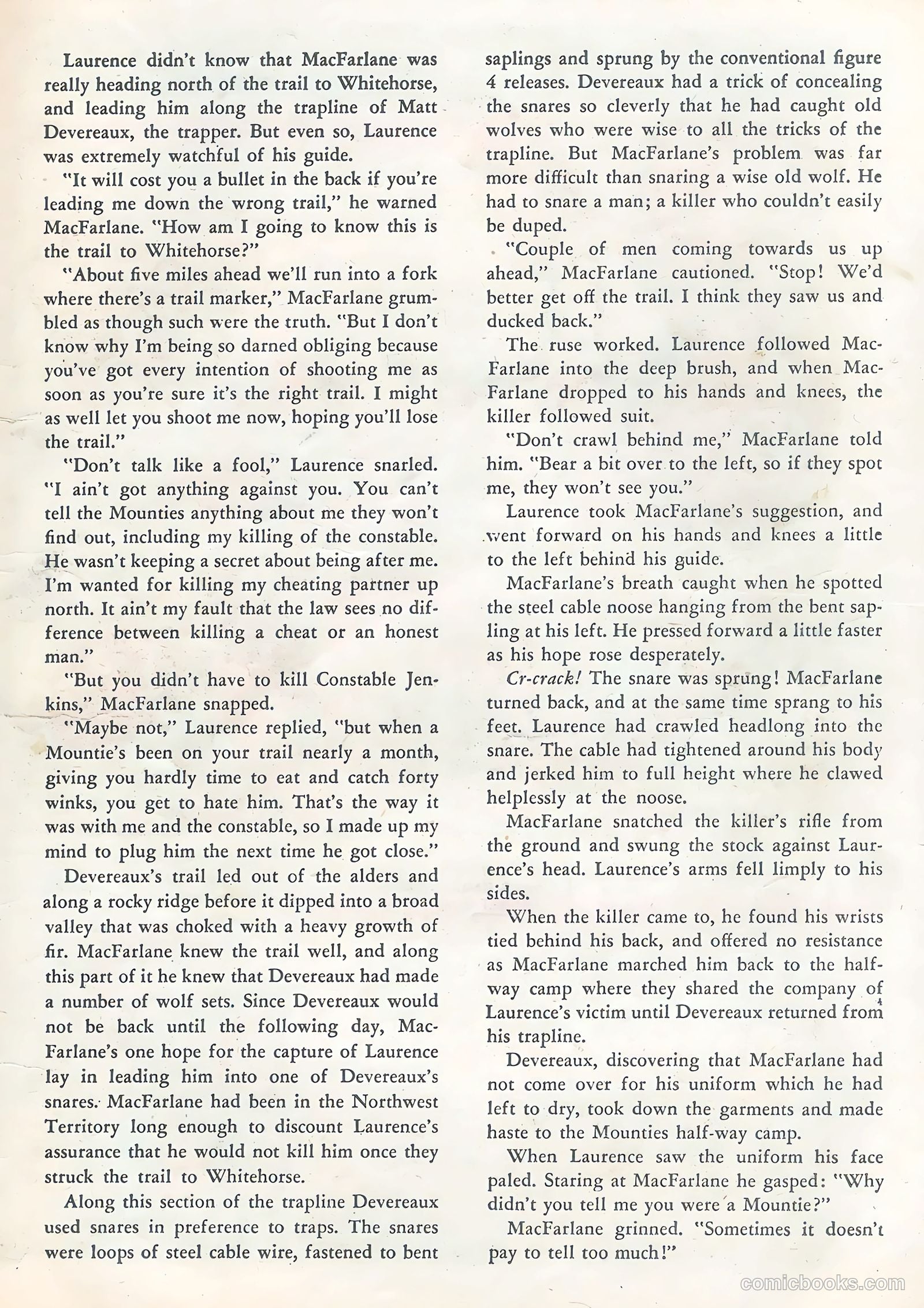 Northwest Mounties #4 (1949) — page 35 of 36