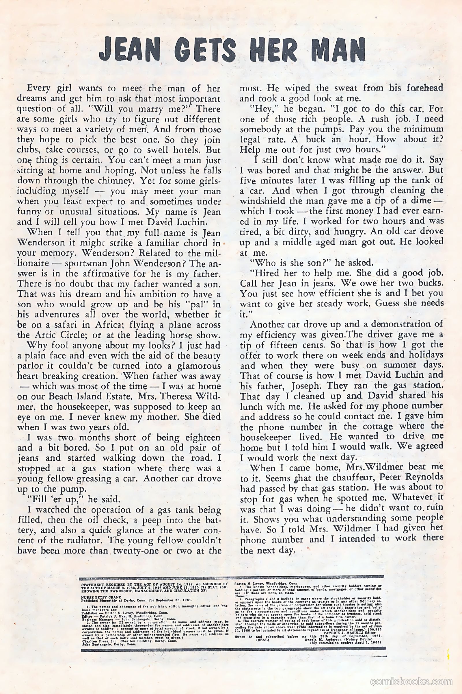 Nurse Betsy Crane #16 (1962) — page 17 of 36