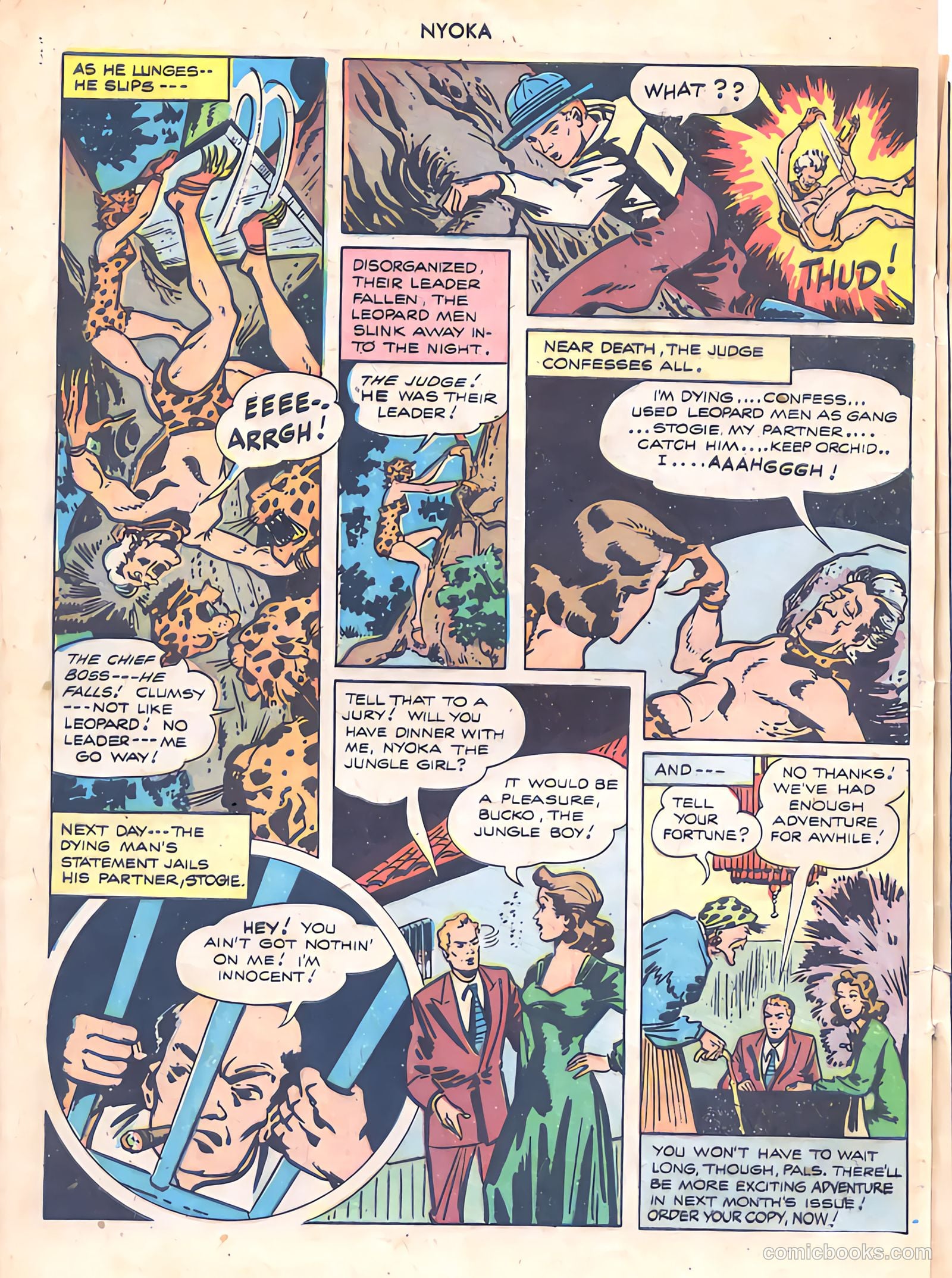 Nyoka the Jungle Girl #13 (1947) — page 32 of 36