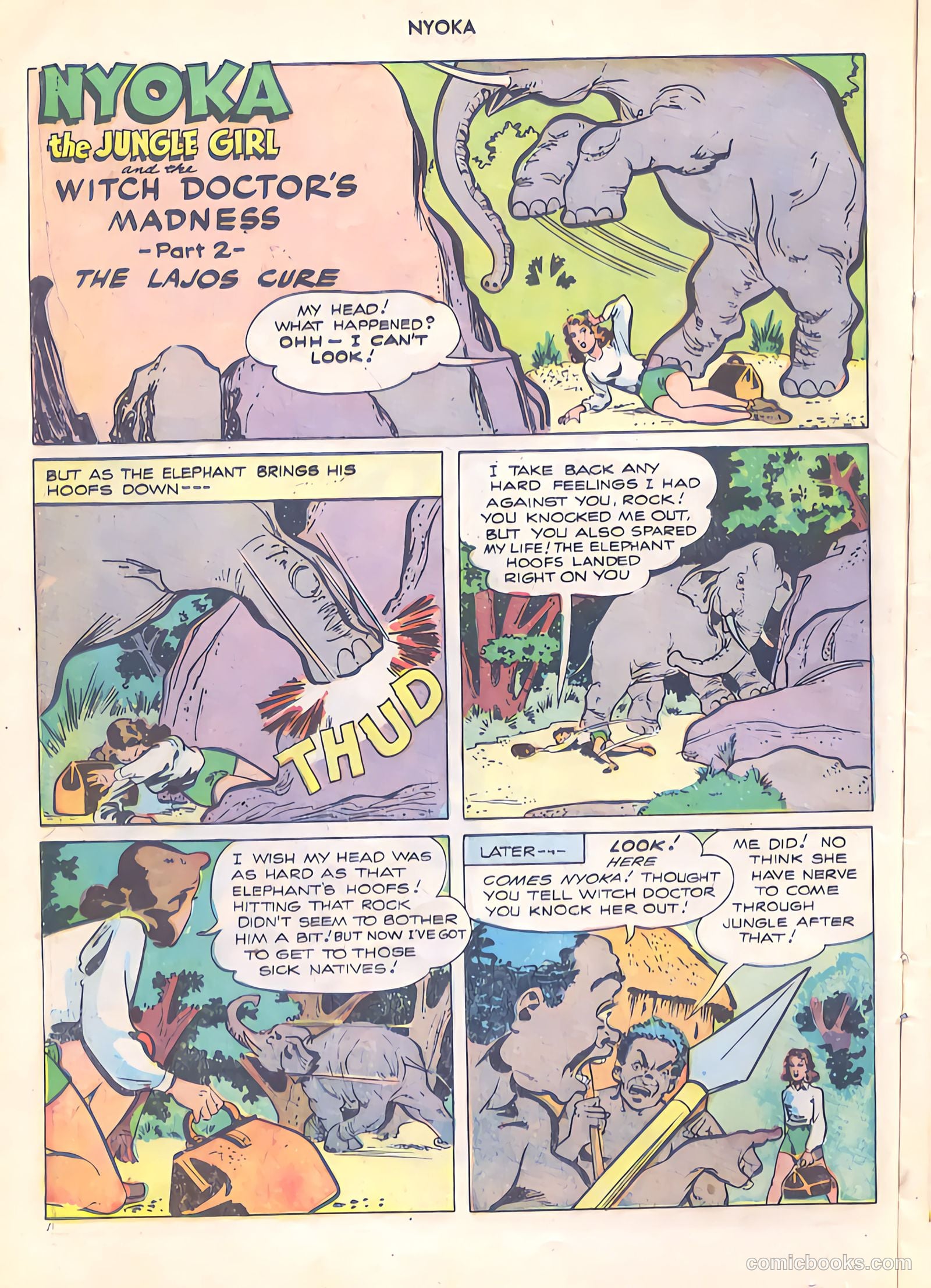 Nyoka the Jungle Girl #14 (1947) — page 14 of 36