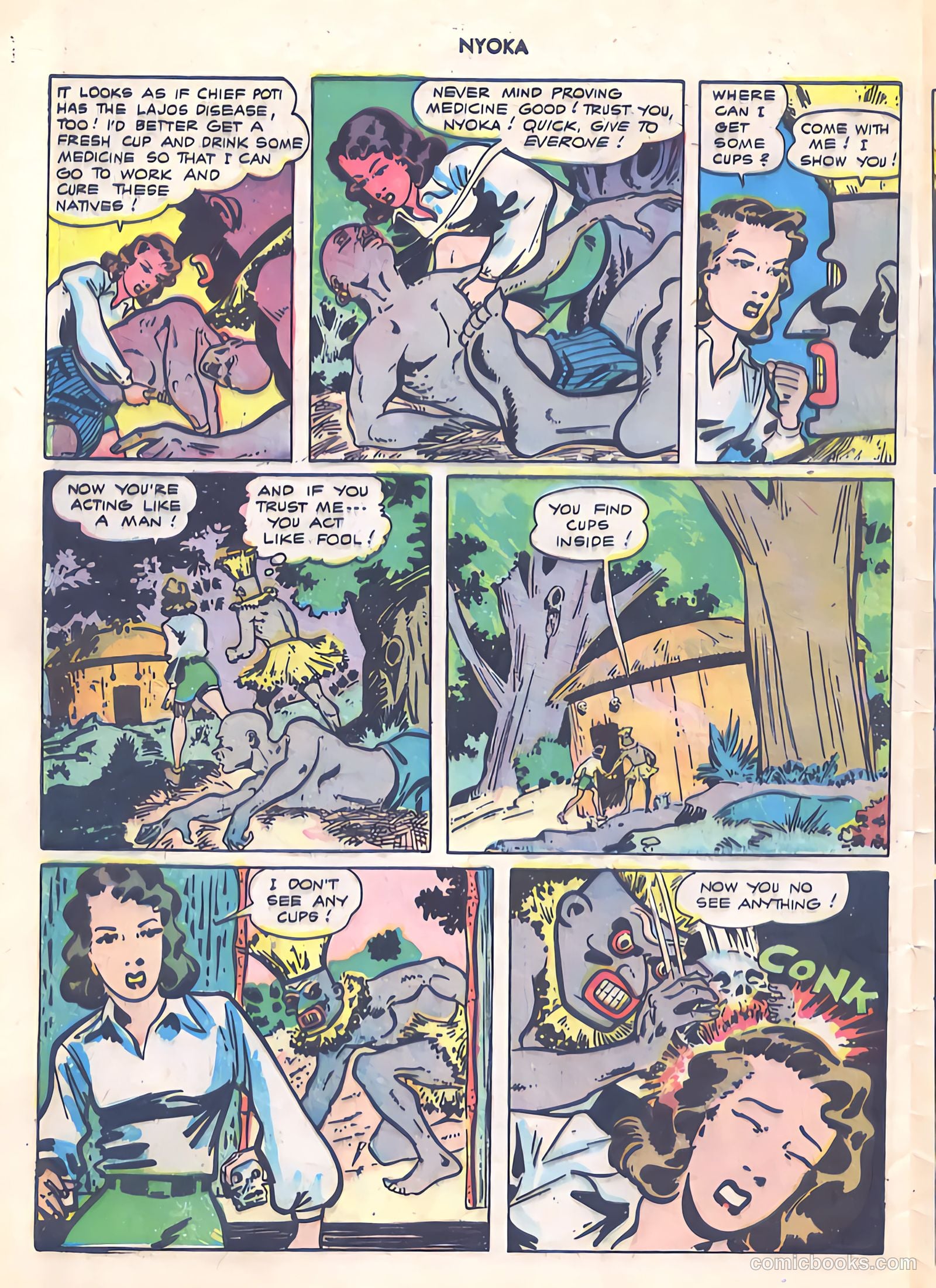 Nyoka the Jungle Girl #14 (1947) — page 28 of 36
