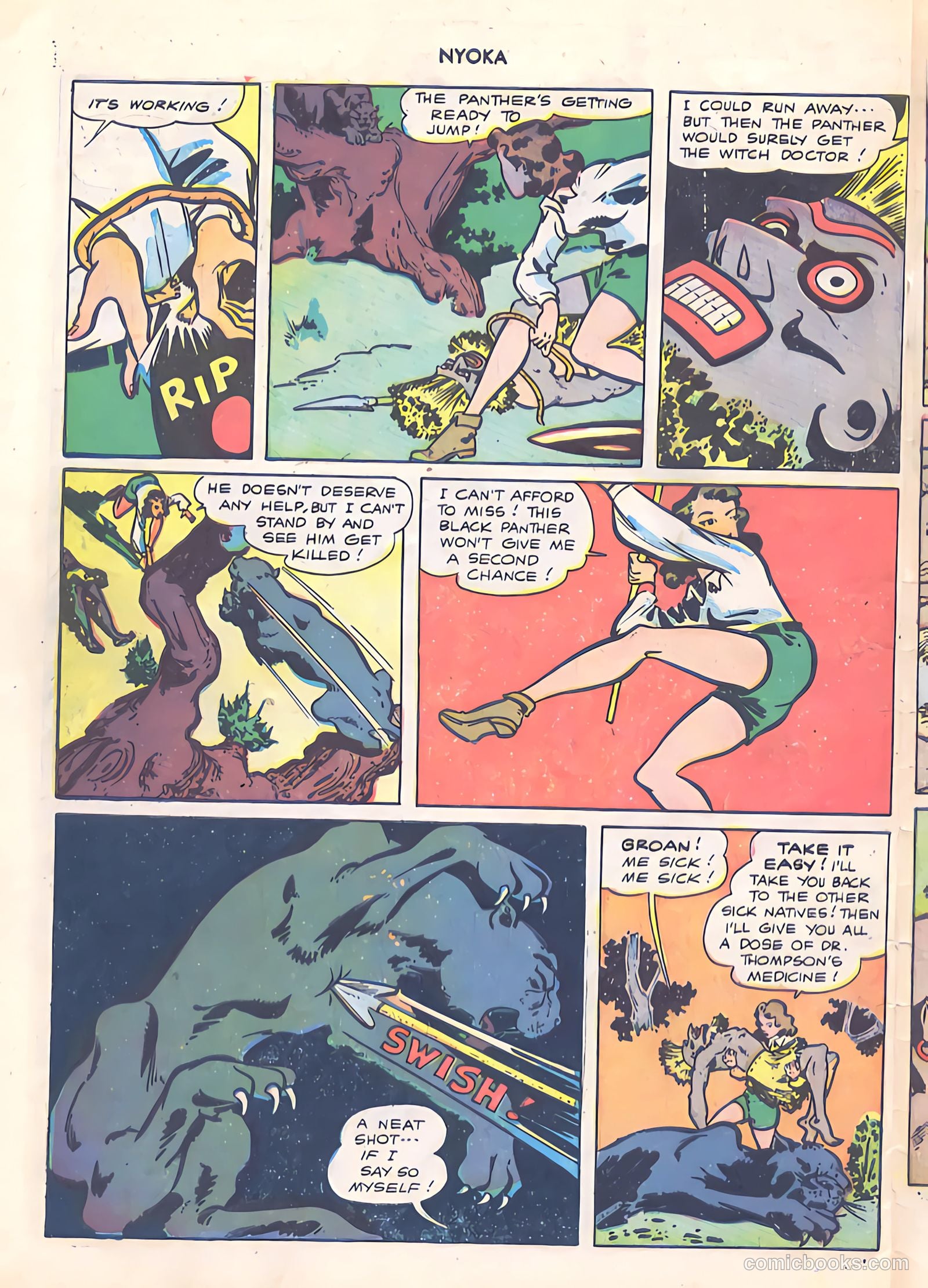 Nyoka the Jungle Girl #14 (1947) — page 30 of 36