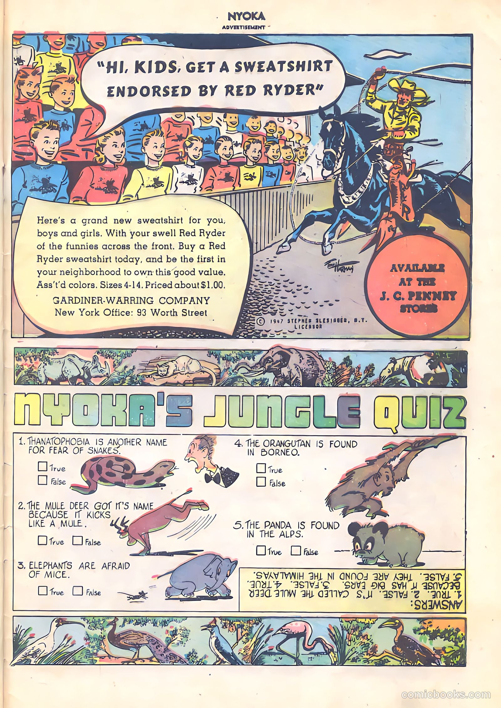 Nyoka the Jungle Girl #14 (1947) — page 33 of 36