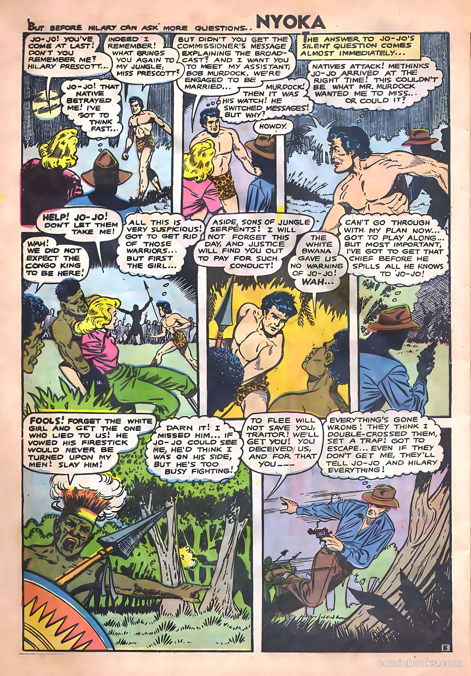 Nyoka the Jungle Girl #14 (1955) — page 32 of 36