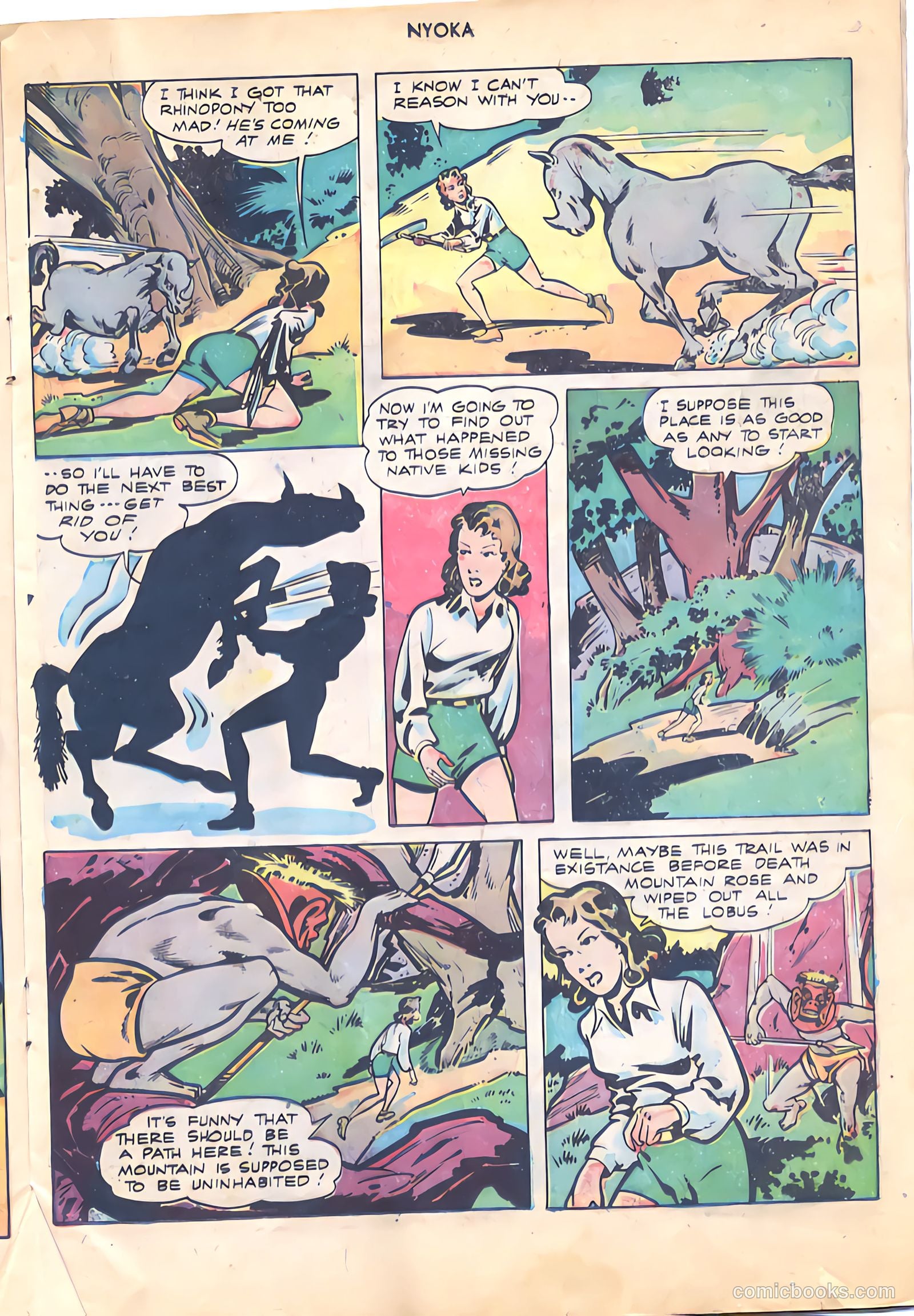Nyoka the Jungle Girl #16 (1948) — page 17 of 36
