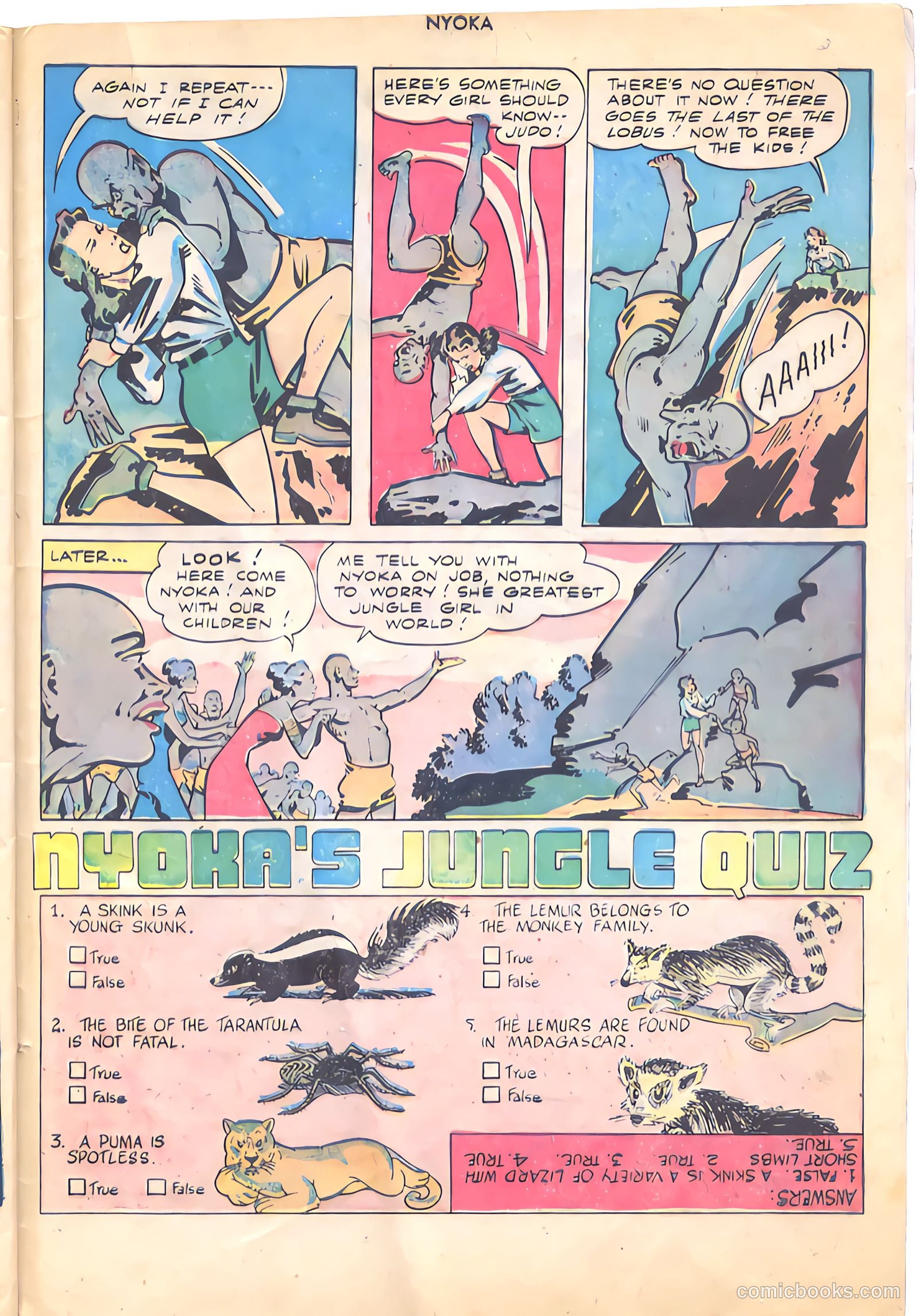 Nyoka the Jungle Girl #16 (1948) — page 33 of 36
