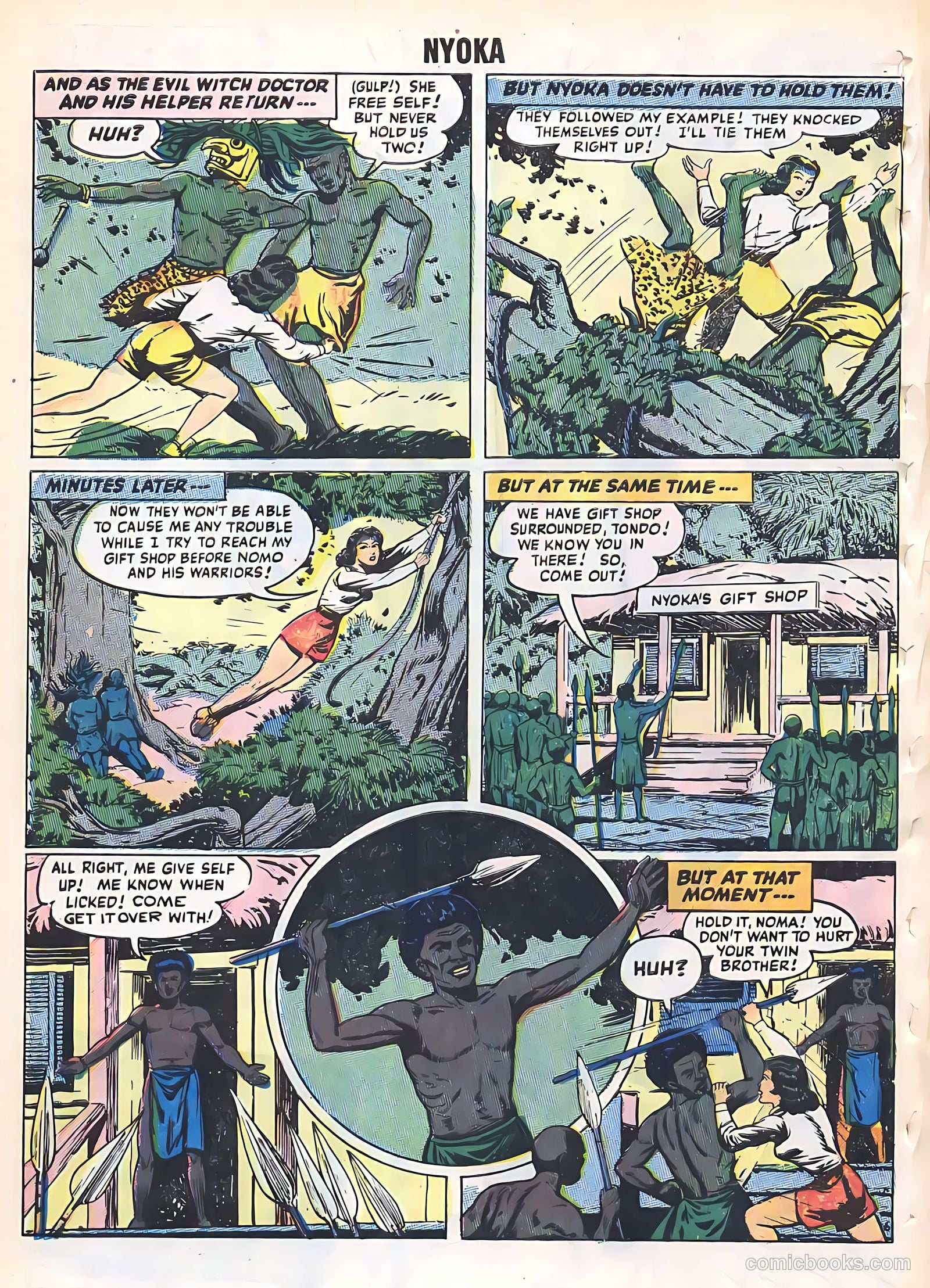 Nyoka the Jungle Girl #17 (1956) — page 32 of 36