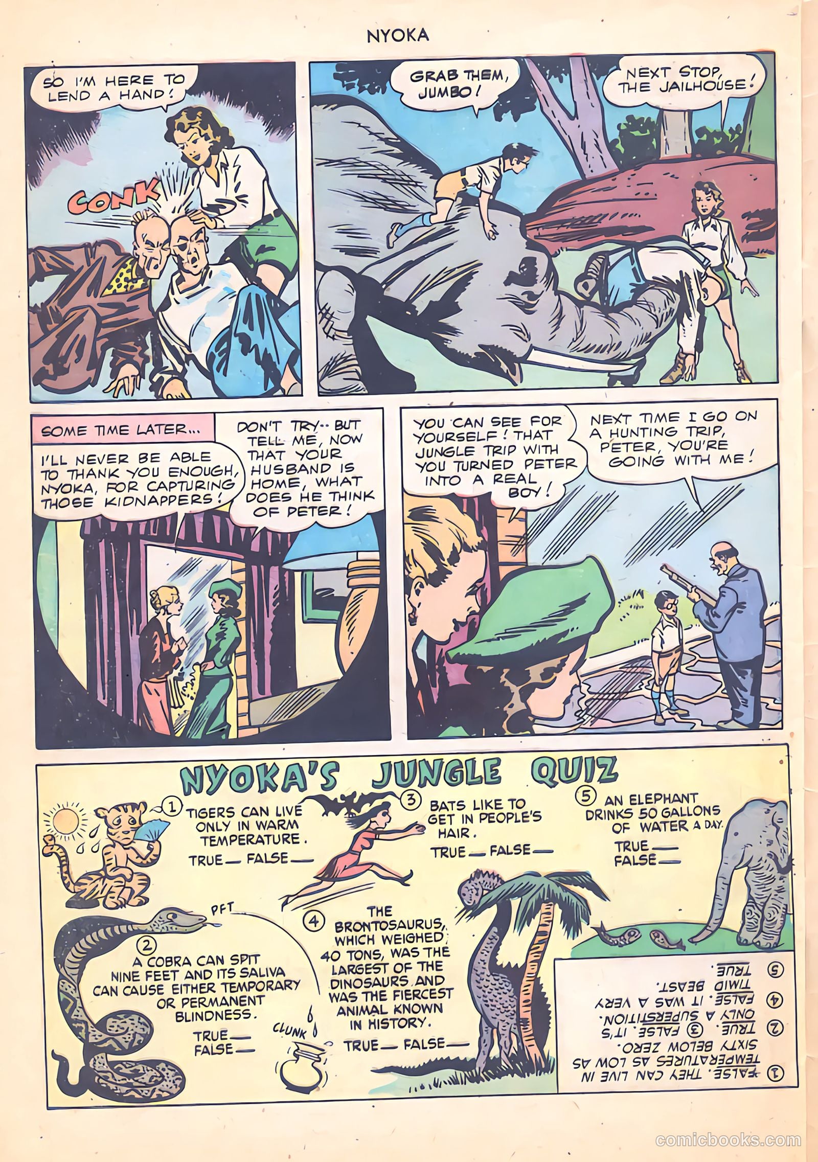 Nyoka the Jungle Girl #17 (1948) — page 32 of 36