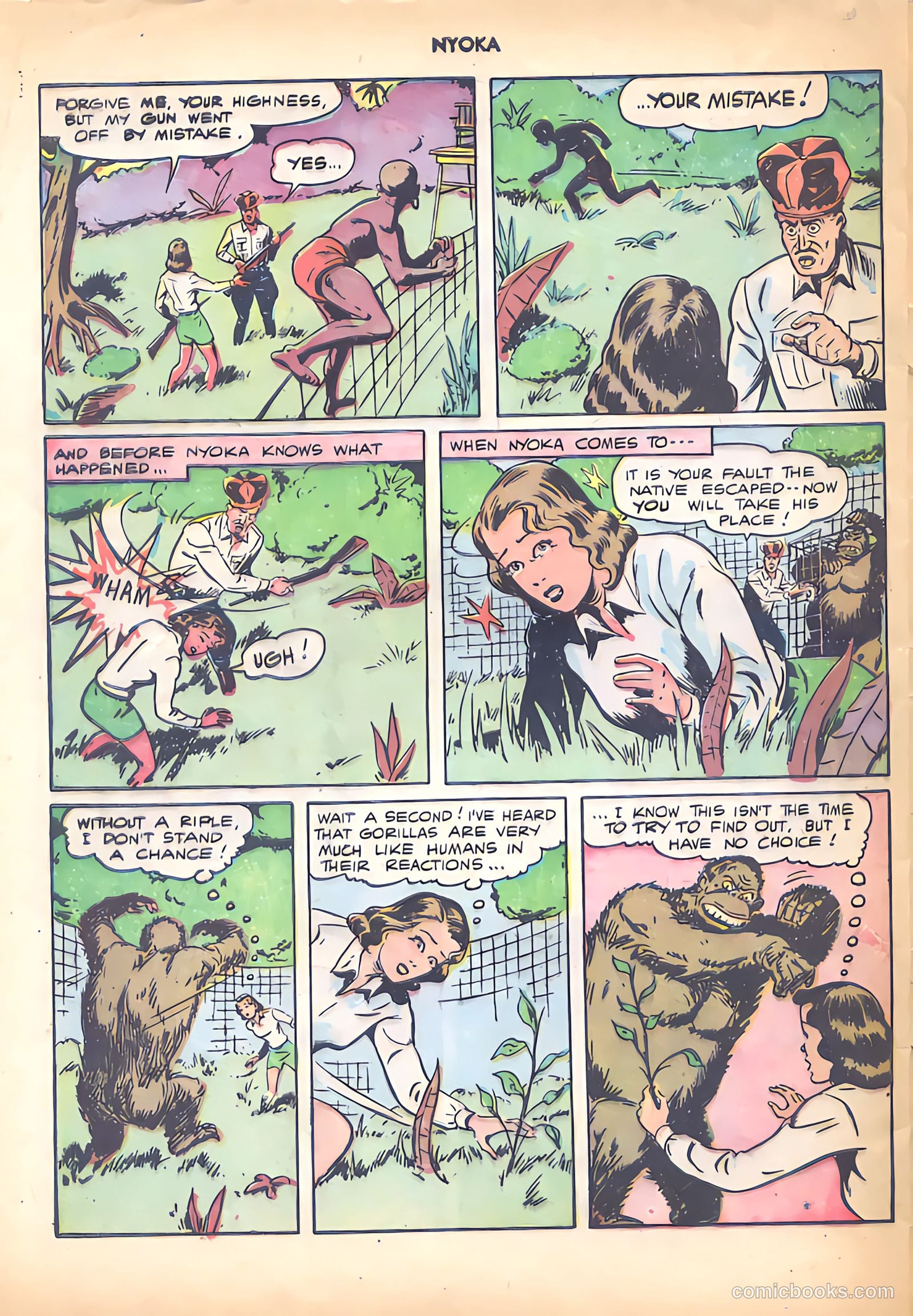 Nyoka the Jungle Girl #18 (1948) — page 32 of 36