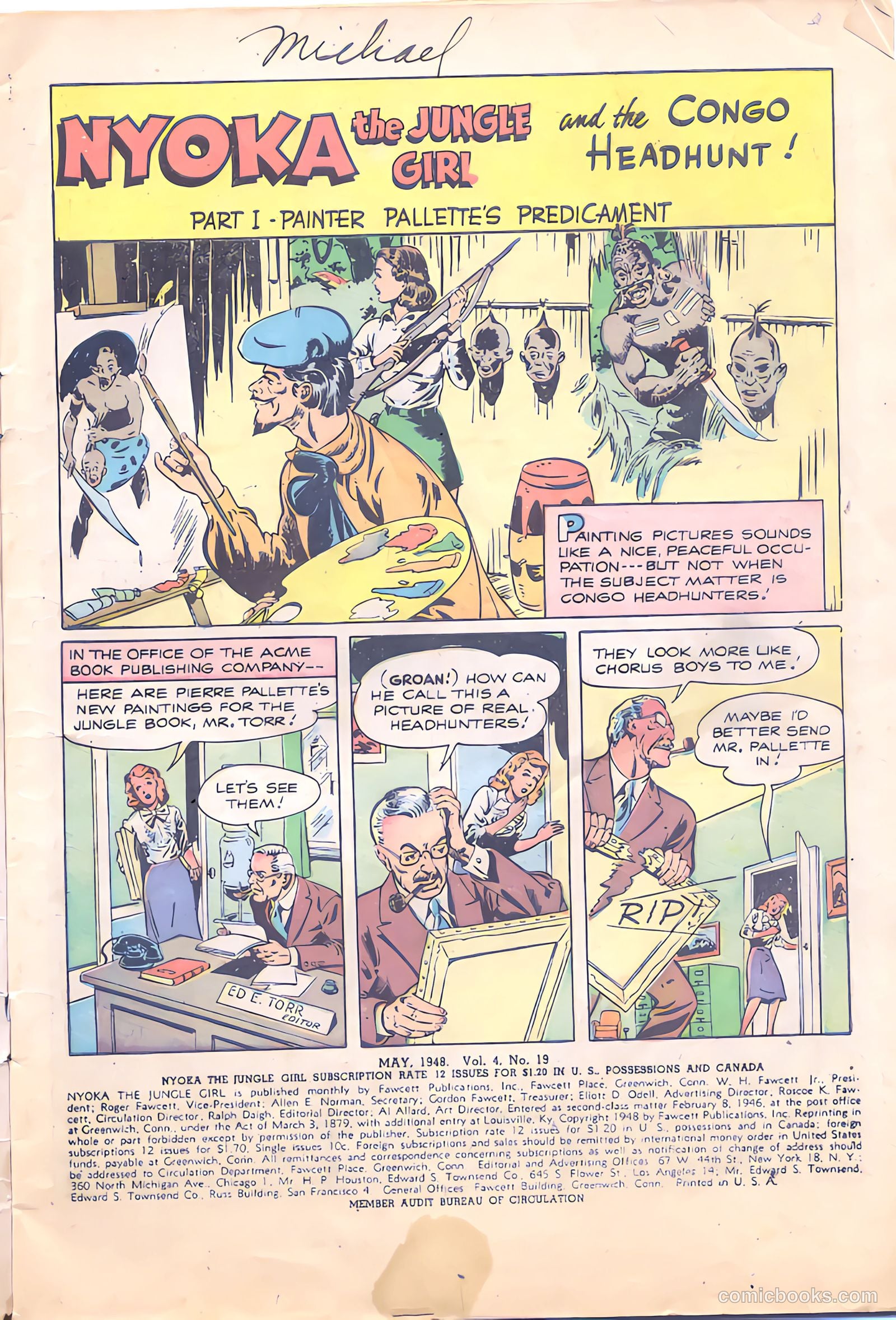 Nyoka the Jungle Girl #19 (1948) — page 3 of 36
