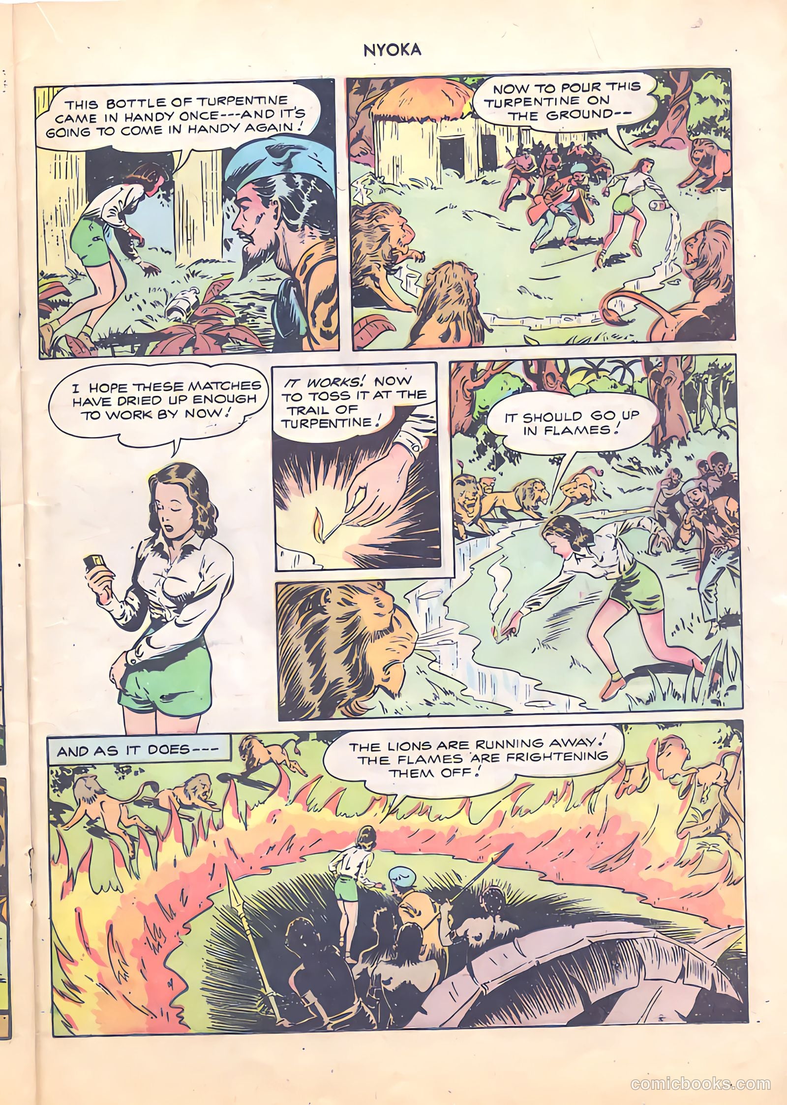 Nyoka the Jungle Girl #19 (1948) — page 21 of 36