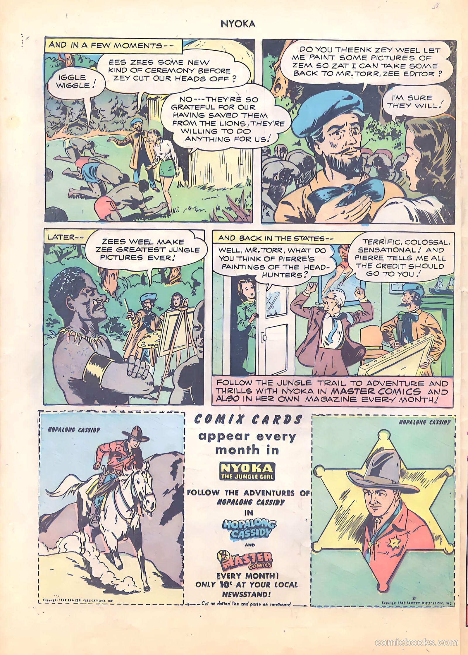 Nyoka the Jungle Girl #19 (1948) — page 22 of 36