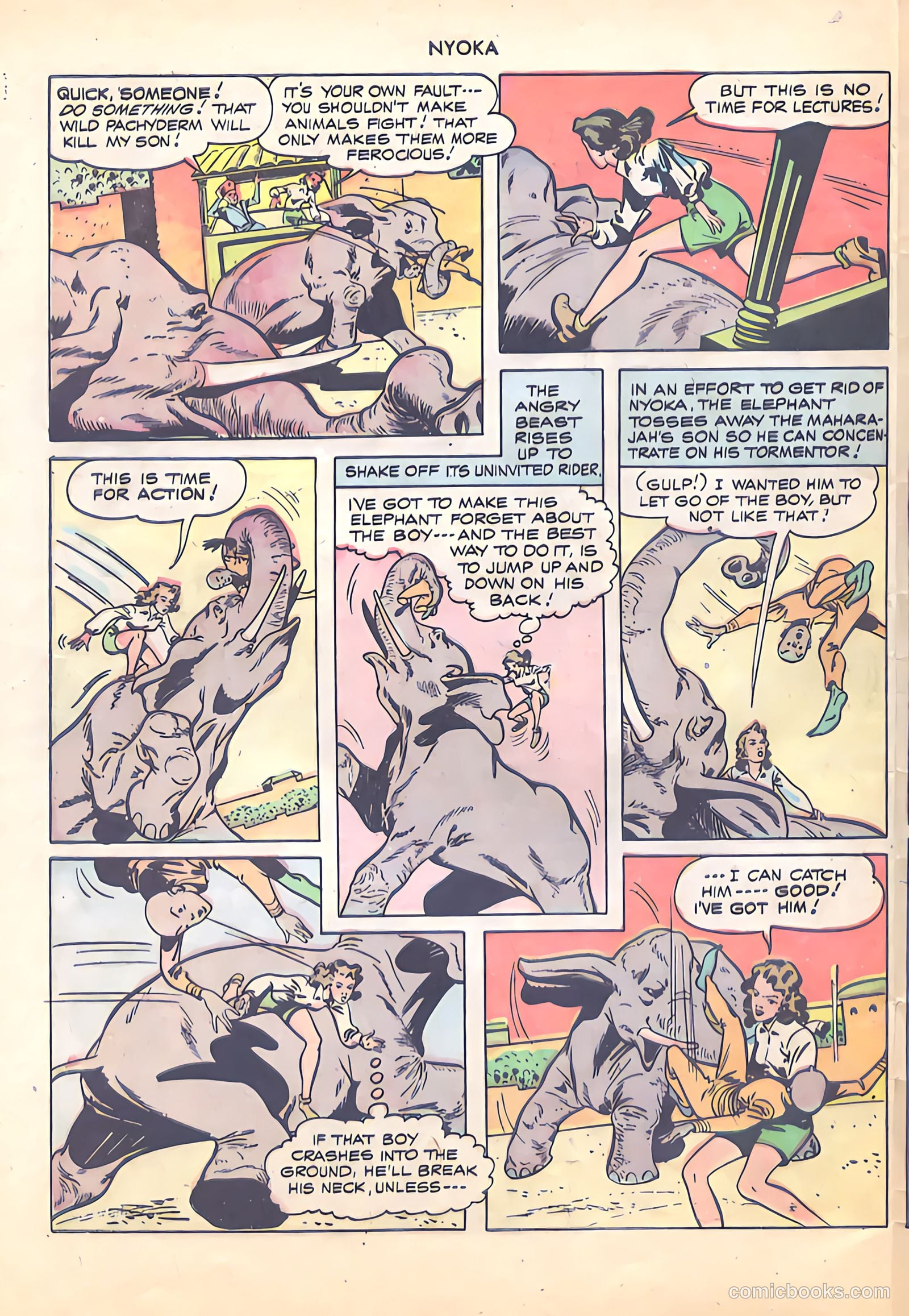 Nyoka the Jungle Girl #19 (1948) — page 32 of 36