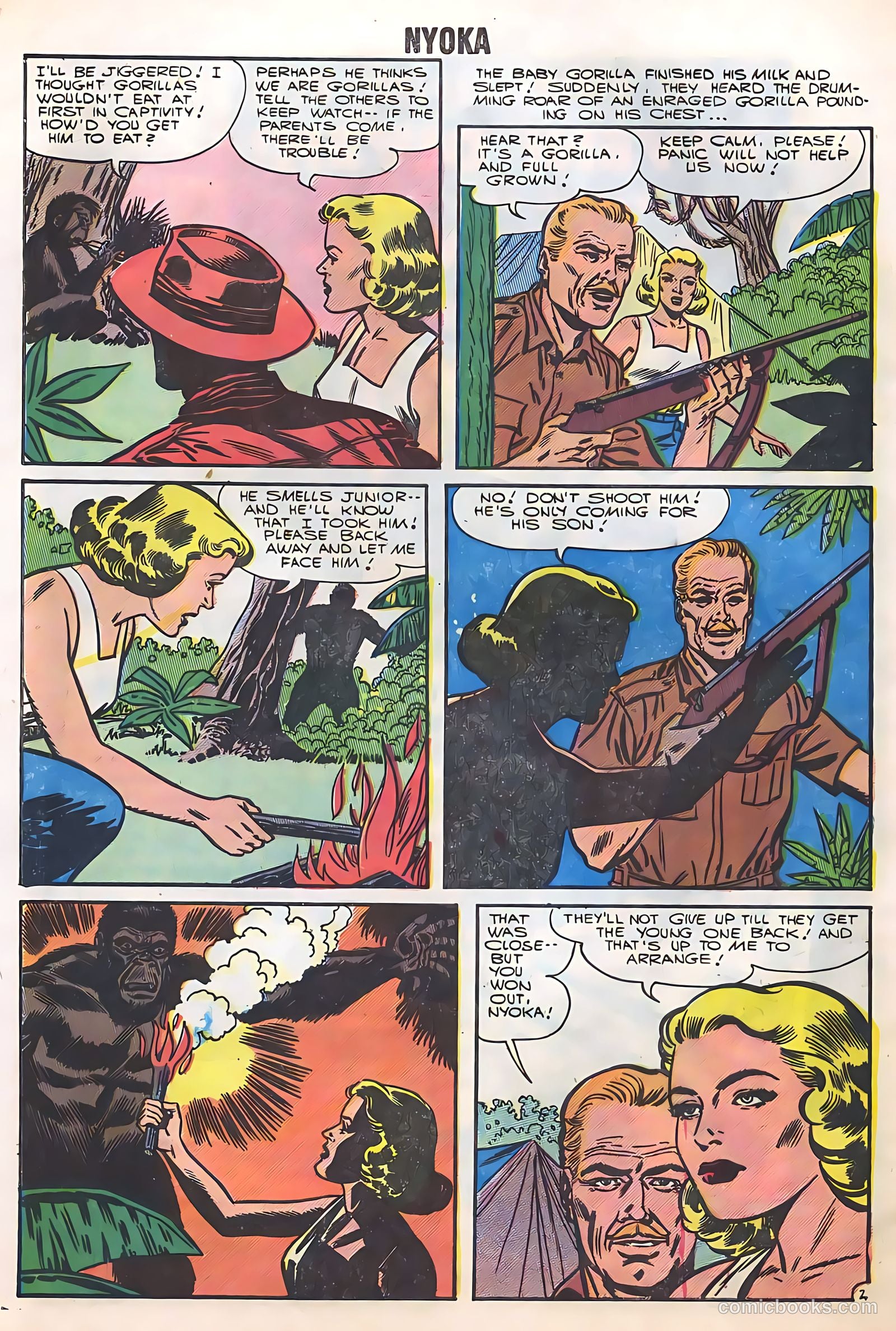 Nyoka the Jungle Girl #20 (1957) — page 32 of 36