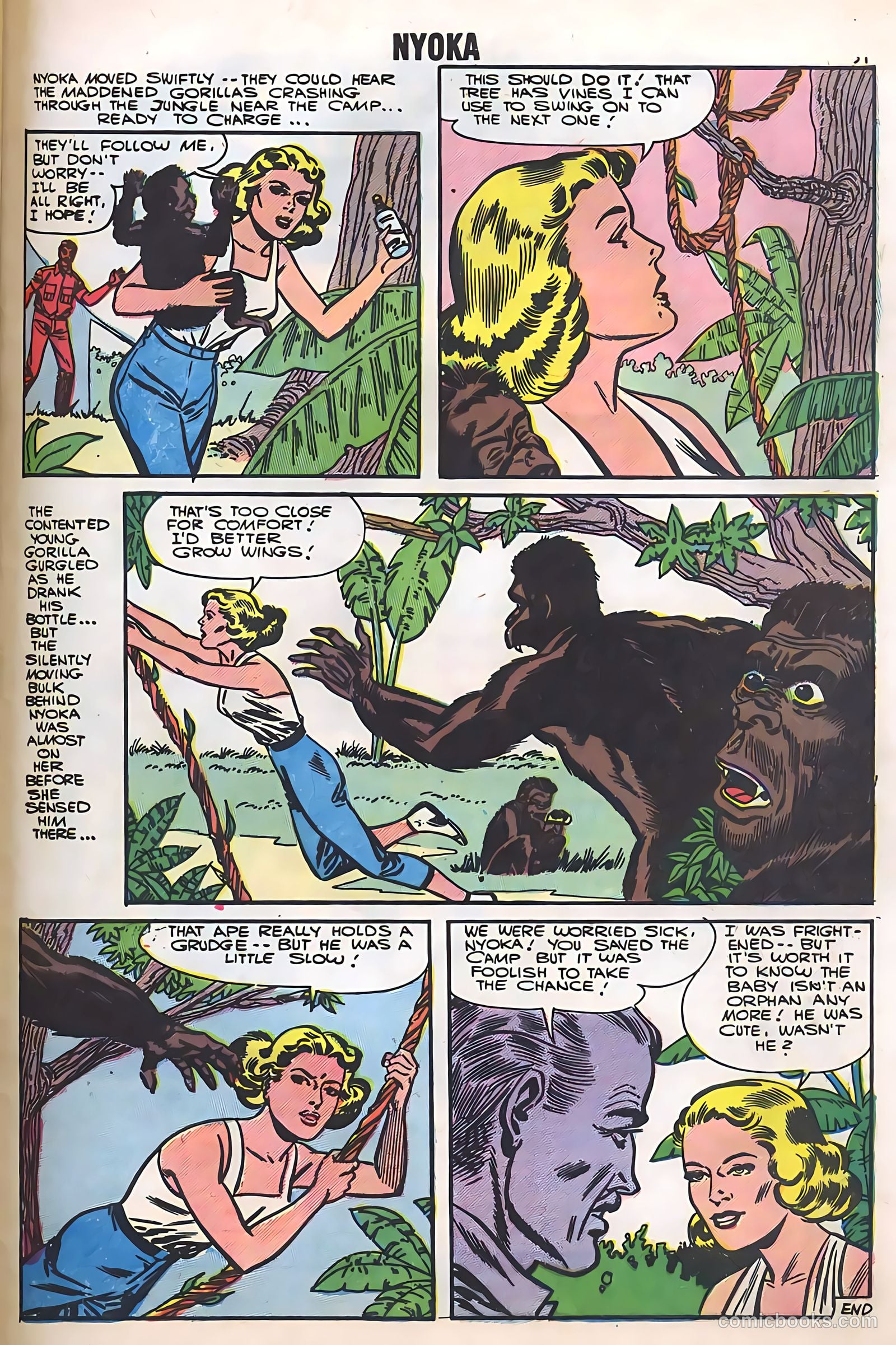 Nyoka the Jungle Girl #20 (1957) — page 33 of 36