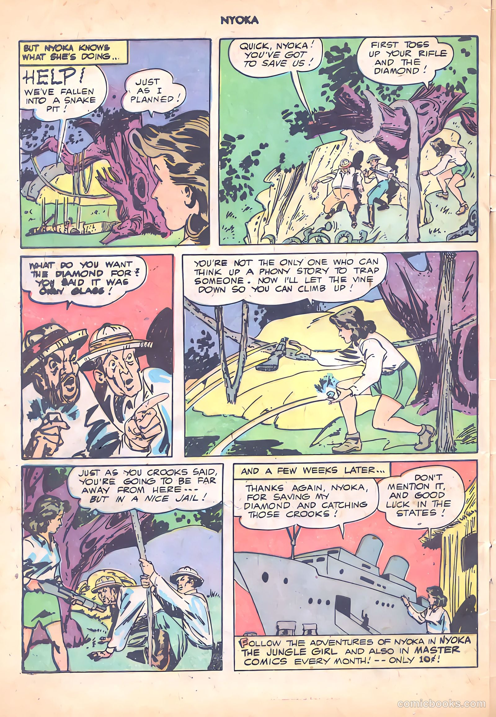 Nyoka the Jungle Girl #20 (1948) — page 32 of 36