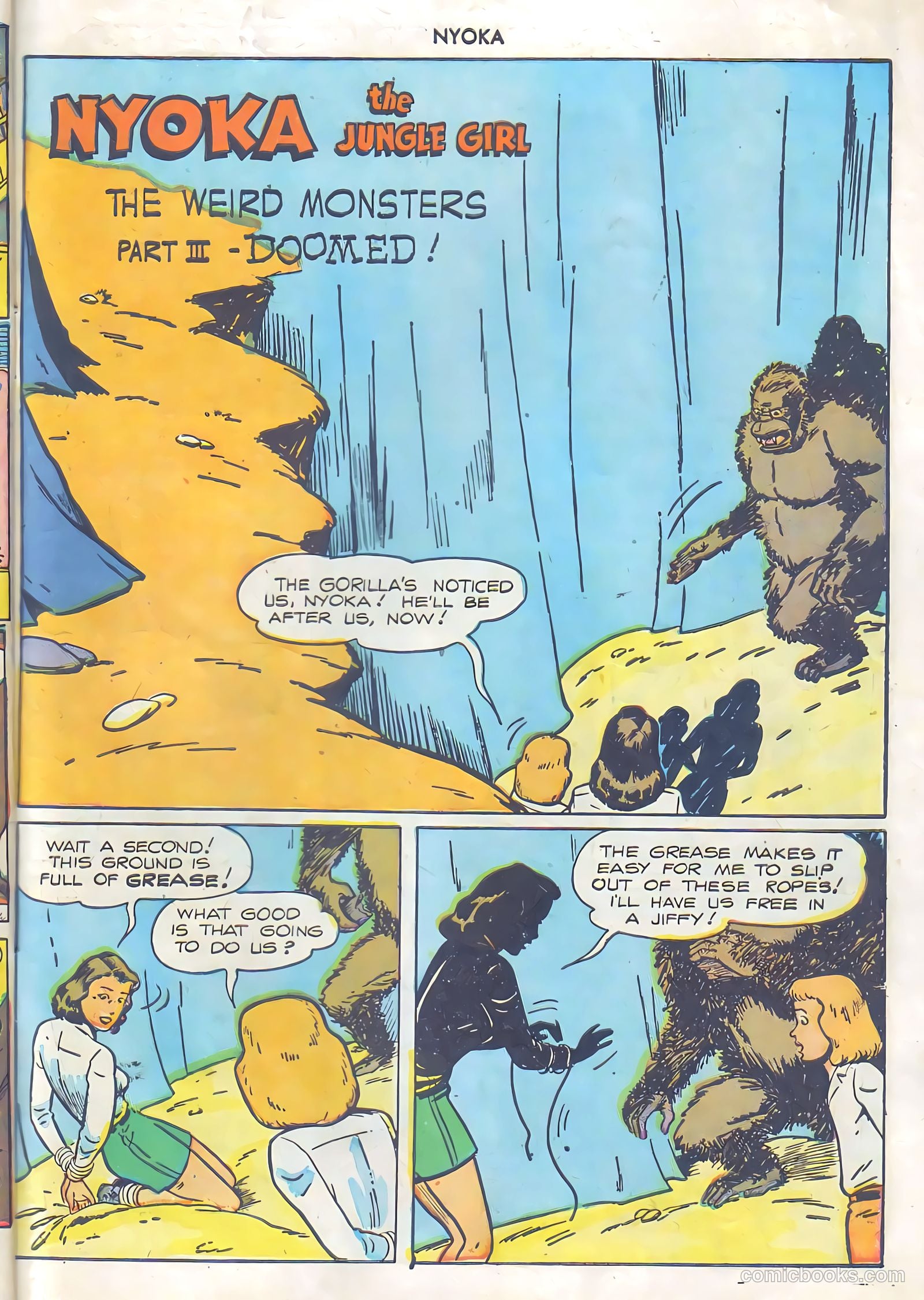 Nyoka the Jungle Girl #22 (1948) — page 28 of 37