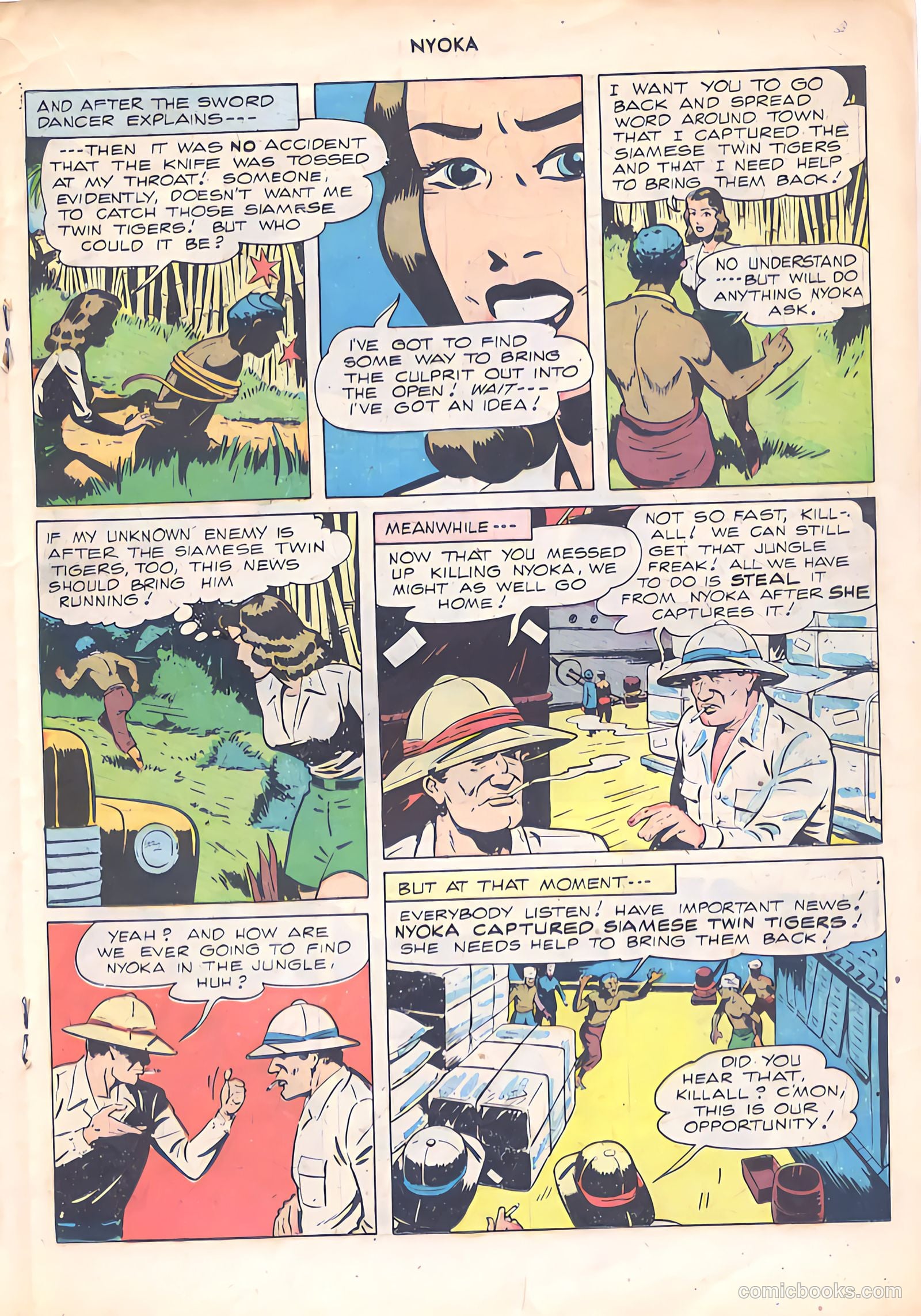 Nyoka the Jungle Girl #23 (1948) — page 19 of 36