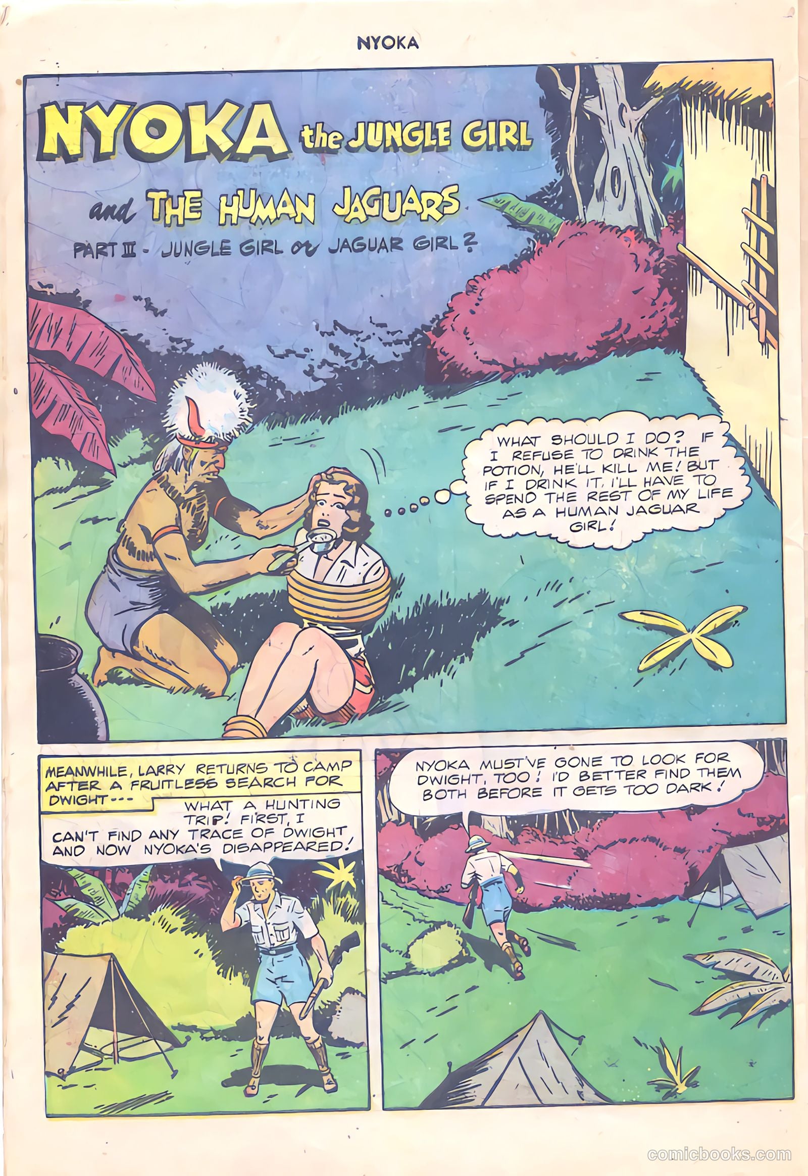 Nyoka the Jungle Girl #24 (1948) — page 28 of 36