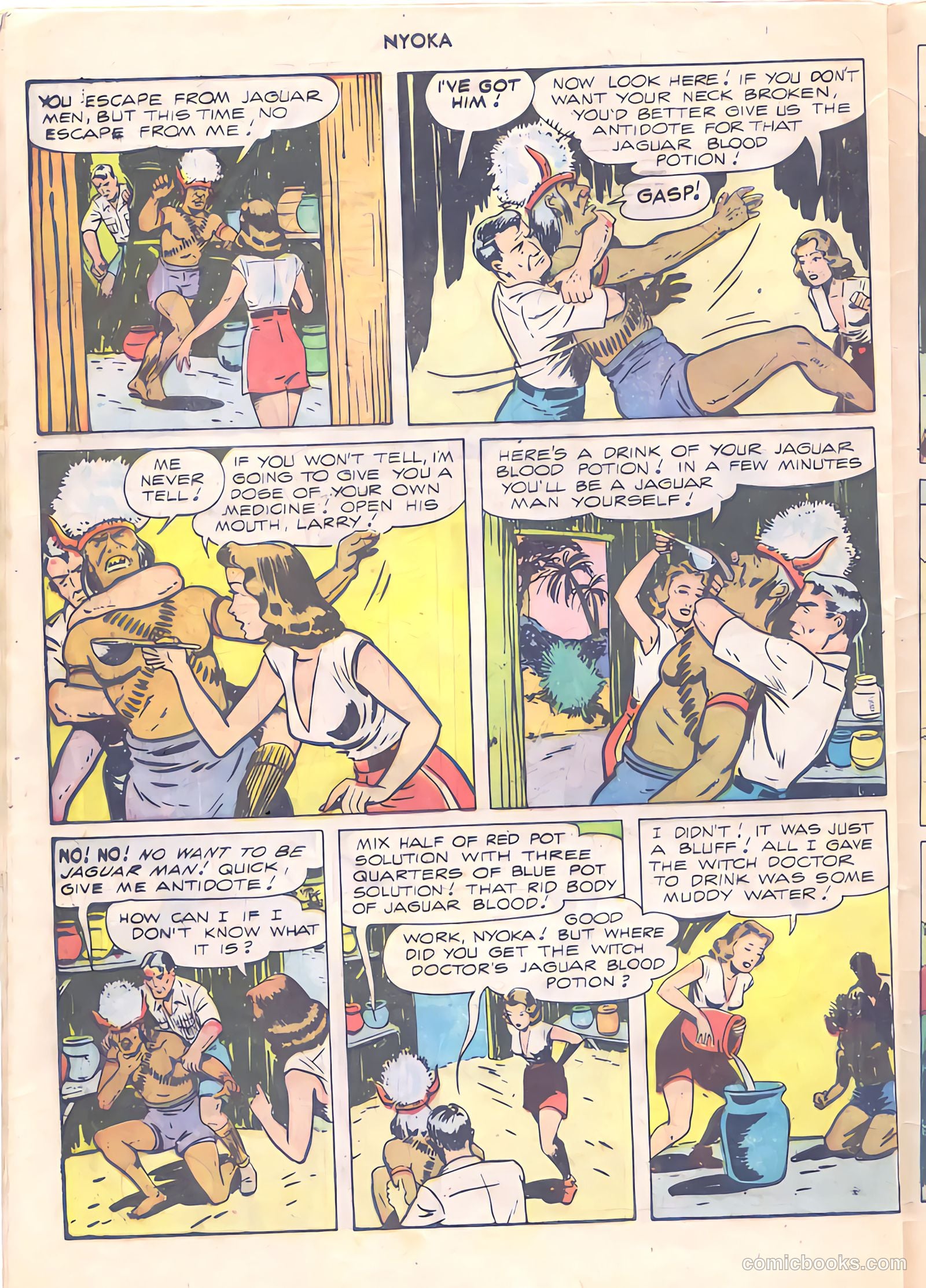 Nyoka the Jungle Girl #24 (1948) — page 32 of 36