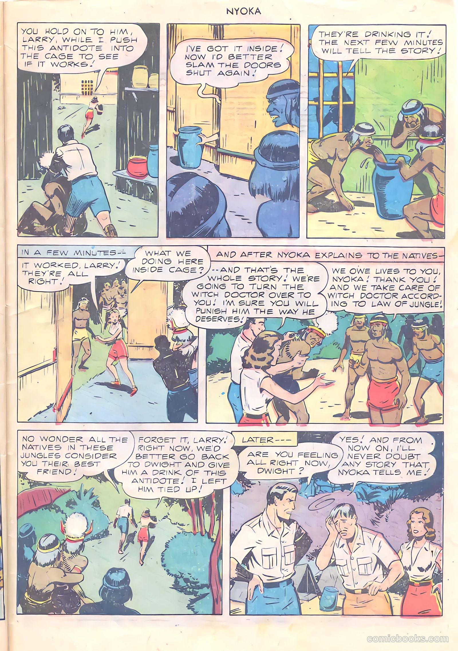 Nyoka the Jungle Girl #24 (1948) — page 33 of 36