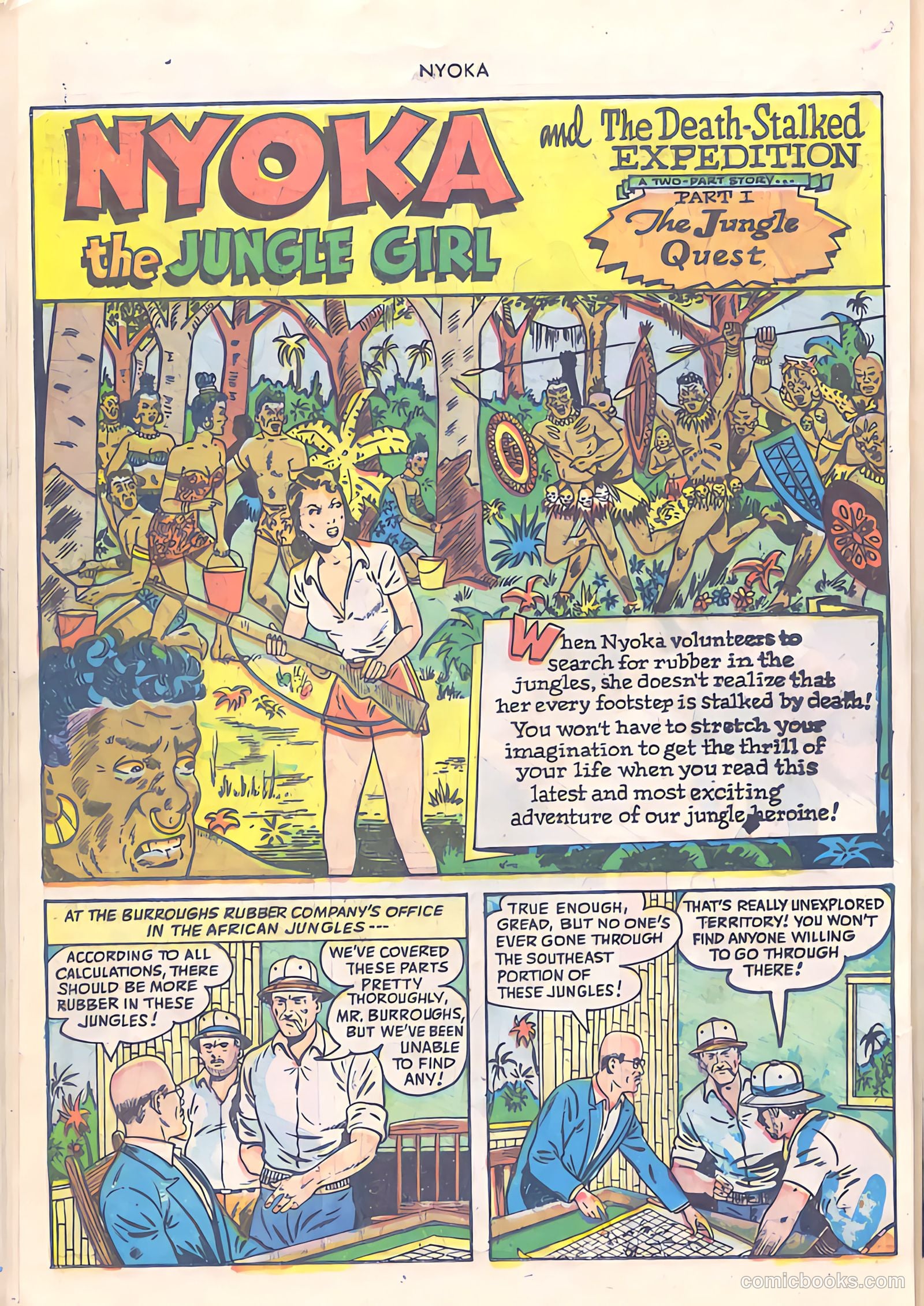 Nyoka the Jungle Girl #27 (1949) — page 34 of 52