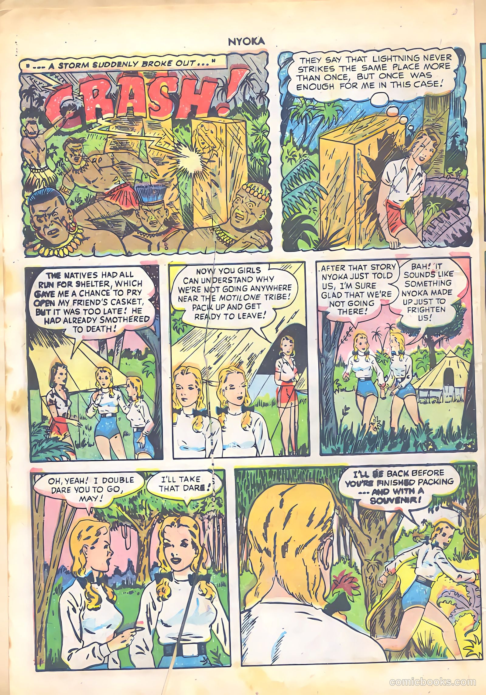 Nyoka the Jungle Girl #28 (1949) — page 8 of 52