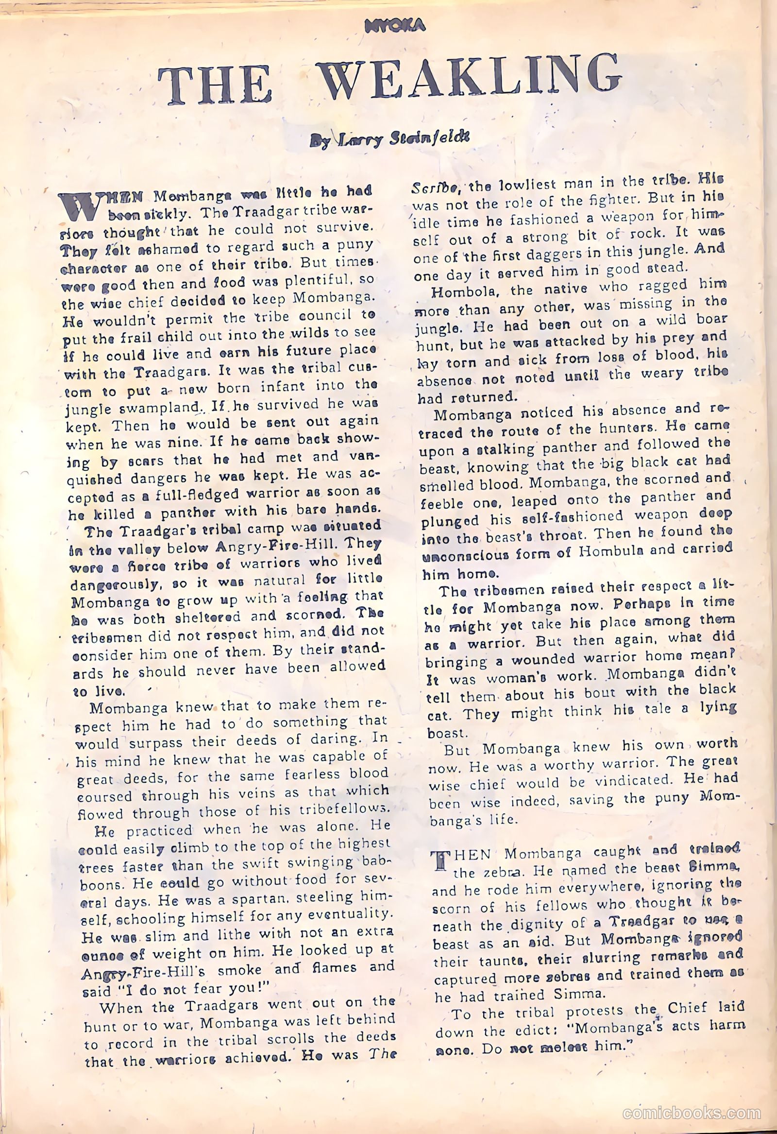 Nyoka the Jungle Girl #28 (1949) — page 36 of 52