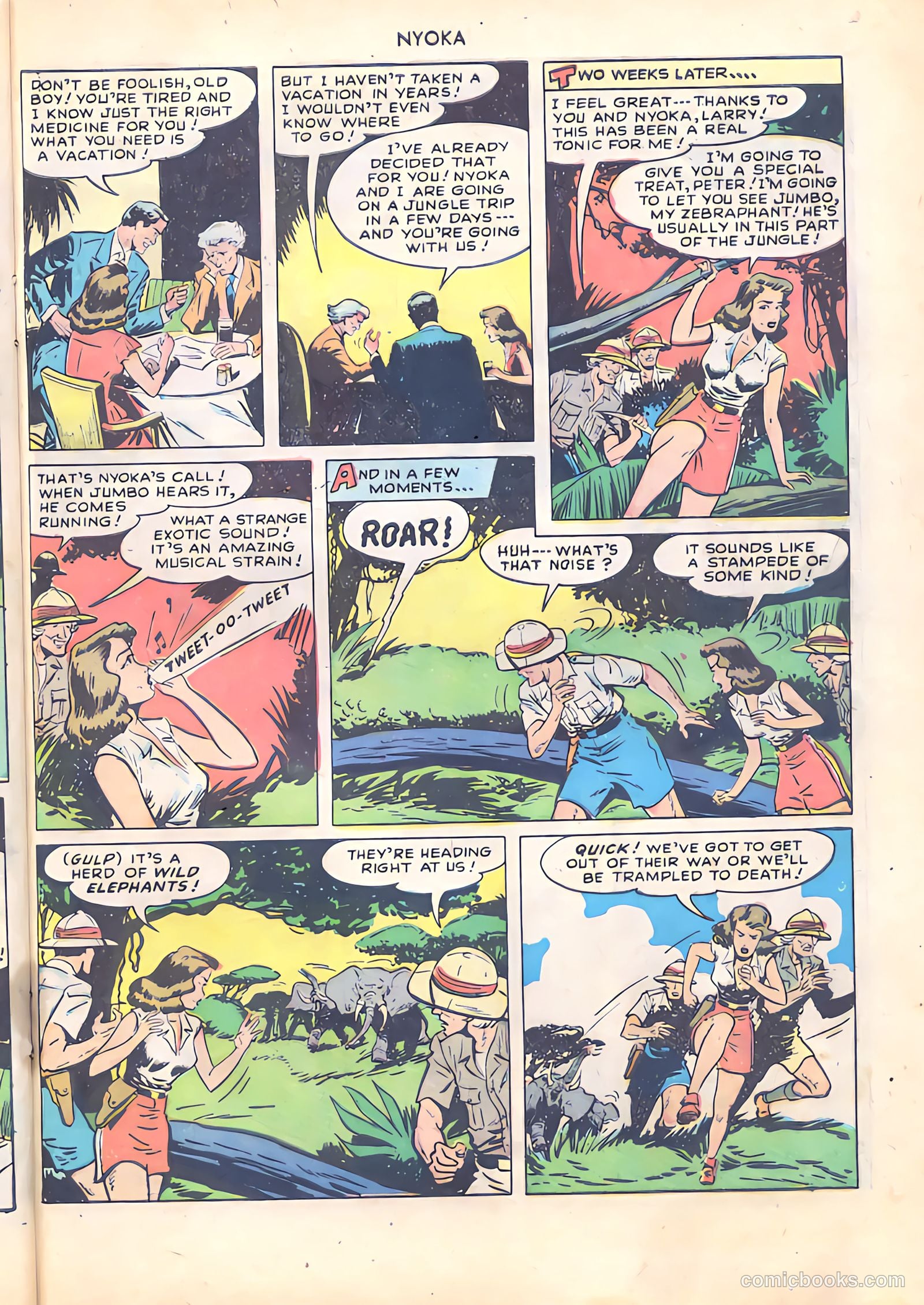 Nyoka the Jungle Girl #29 (1949) — page 33 of 52