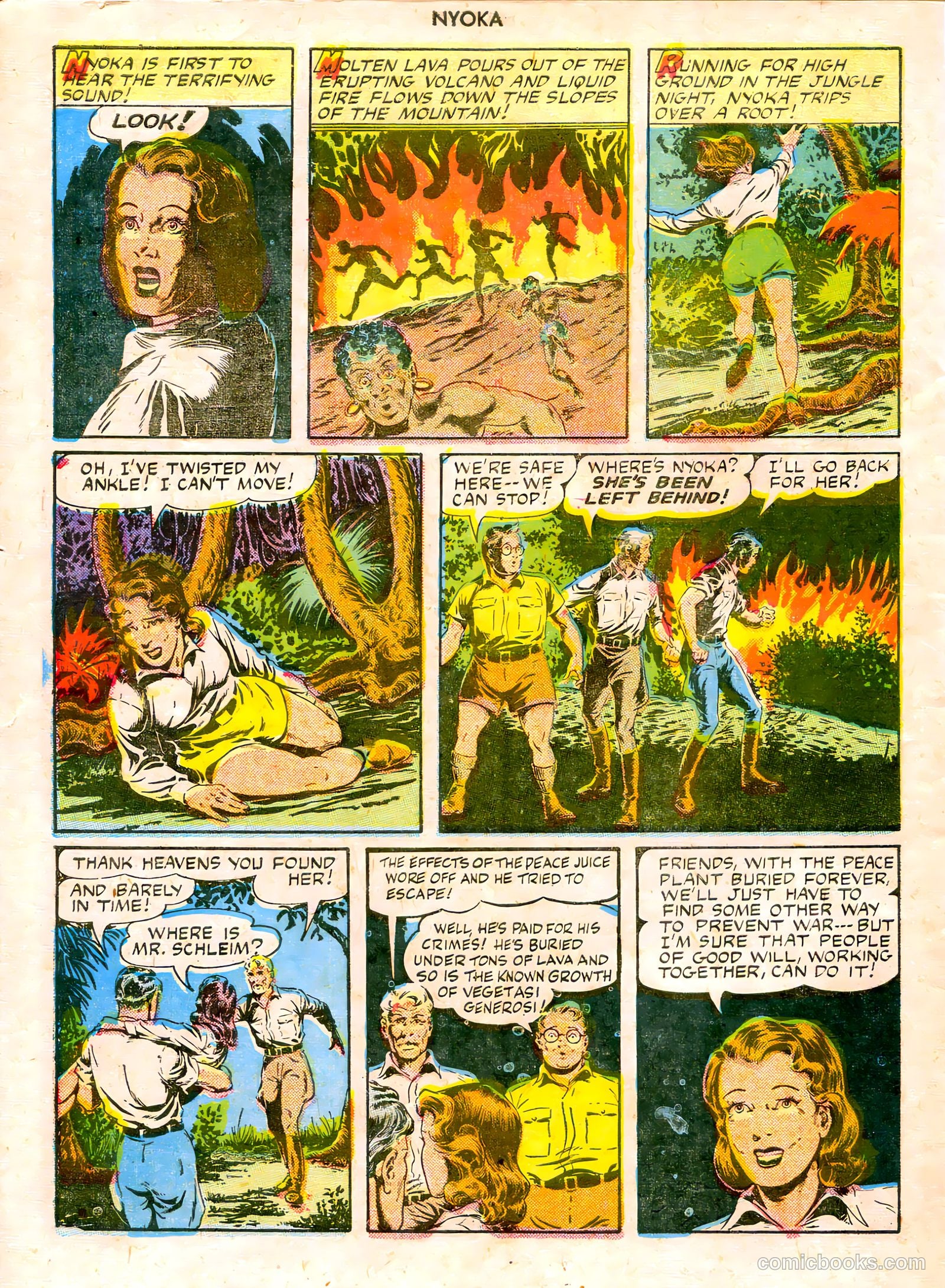 Nyoka the Jungle Girl #3 (1946) — page 34 of 36