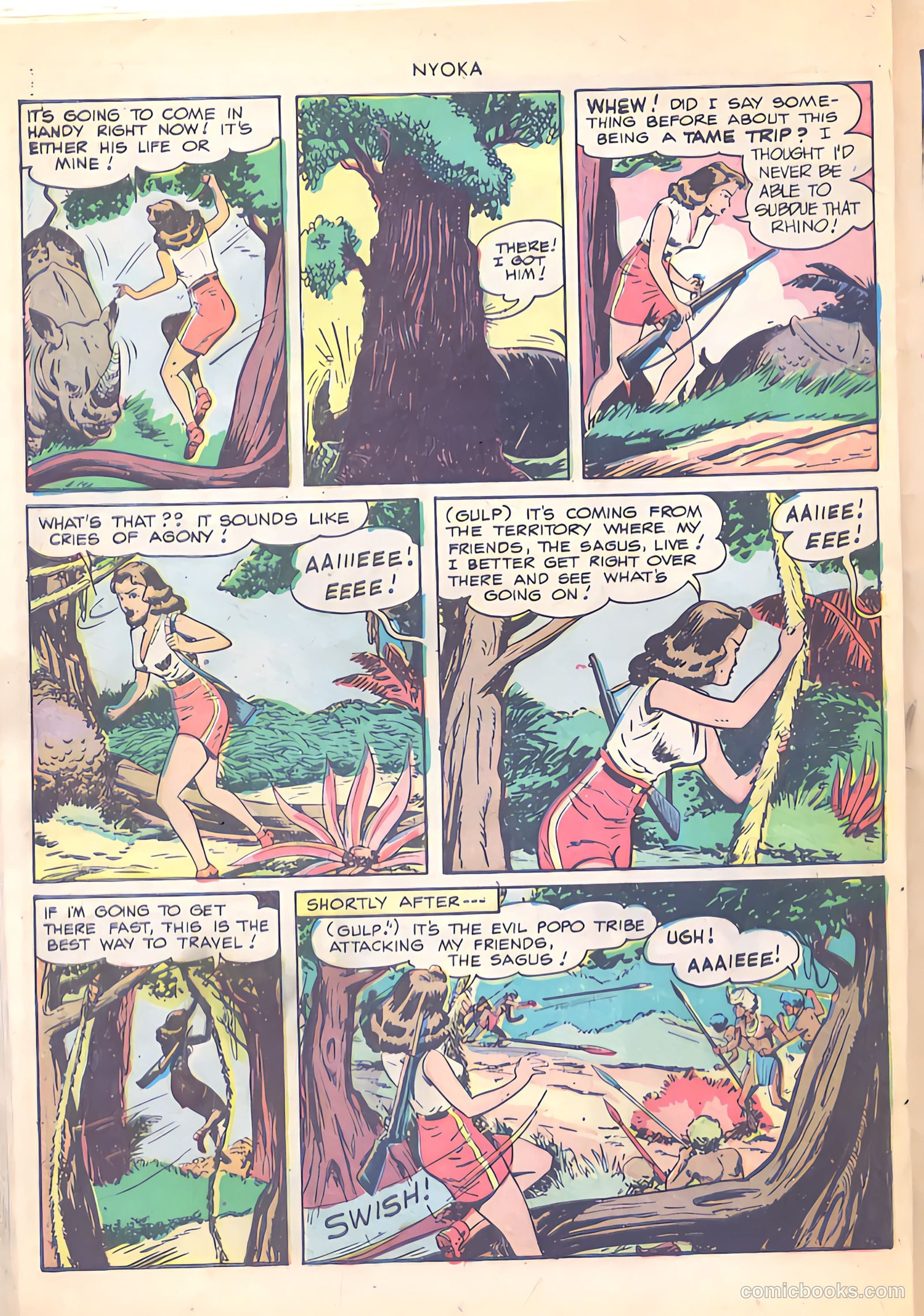 Nyoka the Jungle Girl #30 (1949) — page 34 of 52