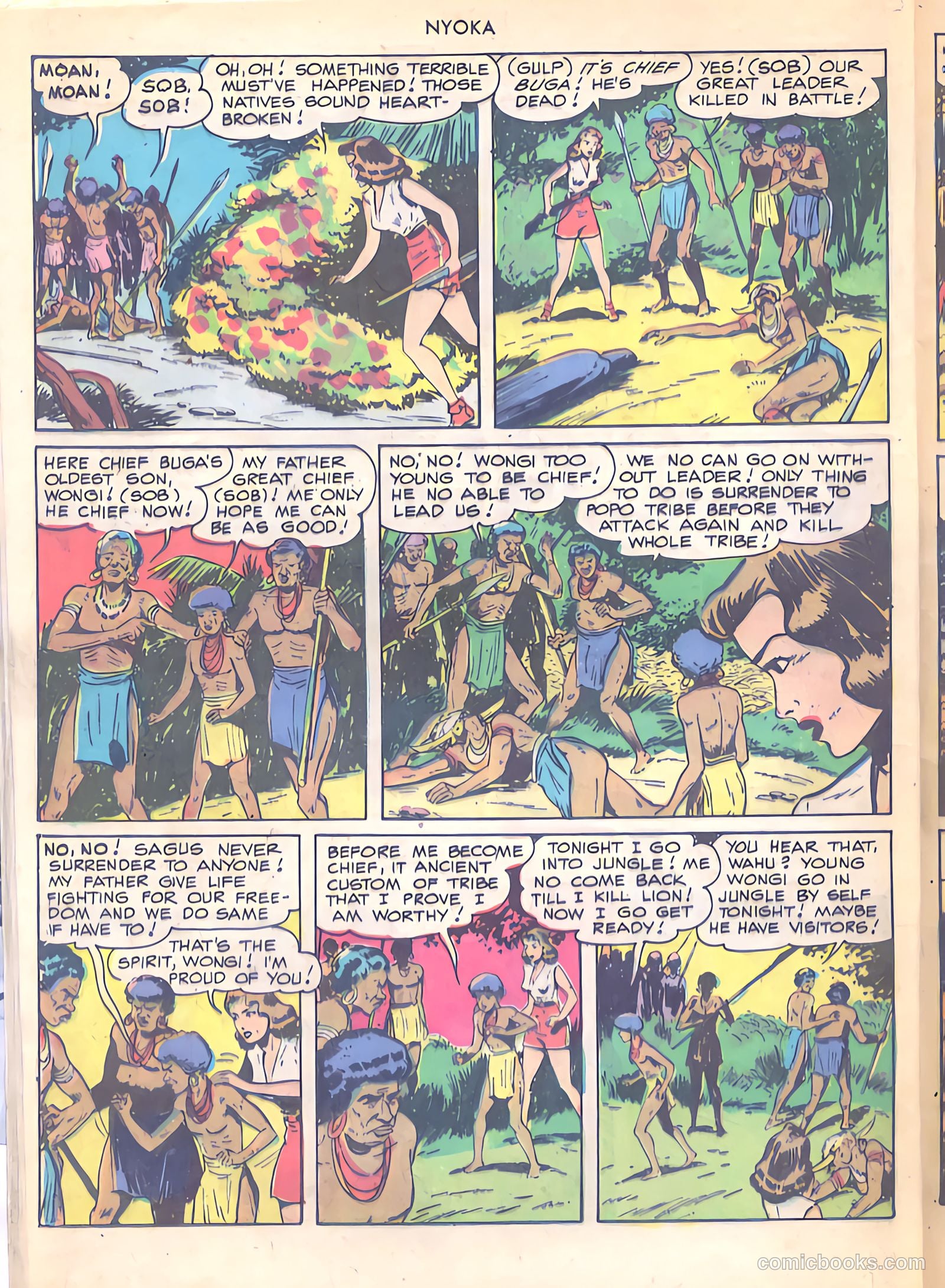 Nyoka the Jungle Girl #30 (1949) — page 36 of 52
