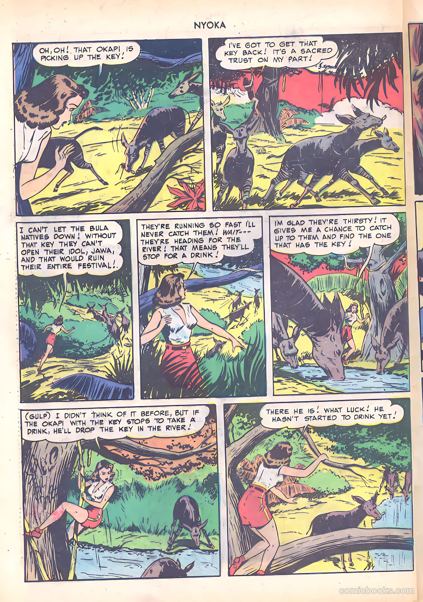 Nyoka the Jungle Girl #31 (1949) — page 36 of 52