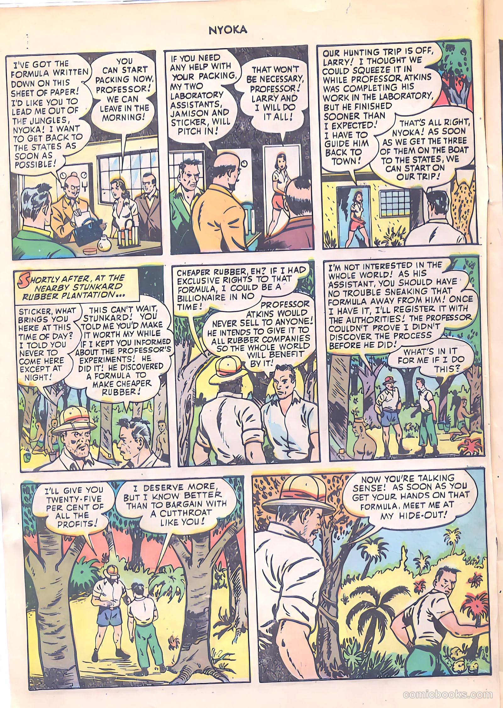 Nyoka the Jungle Girl #32 (1949) — page 4 of 36