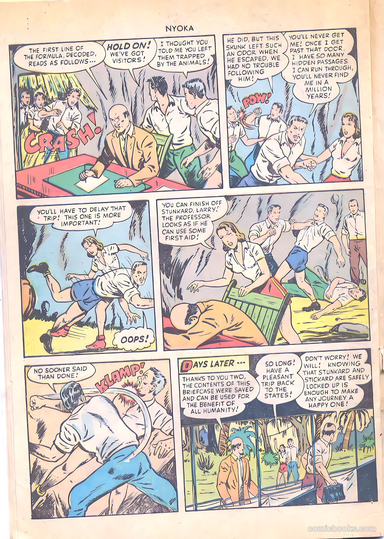 Nyoka the Jungle Girl #32 (1949) — page 32 of 36
