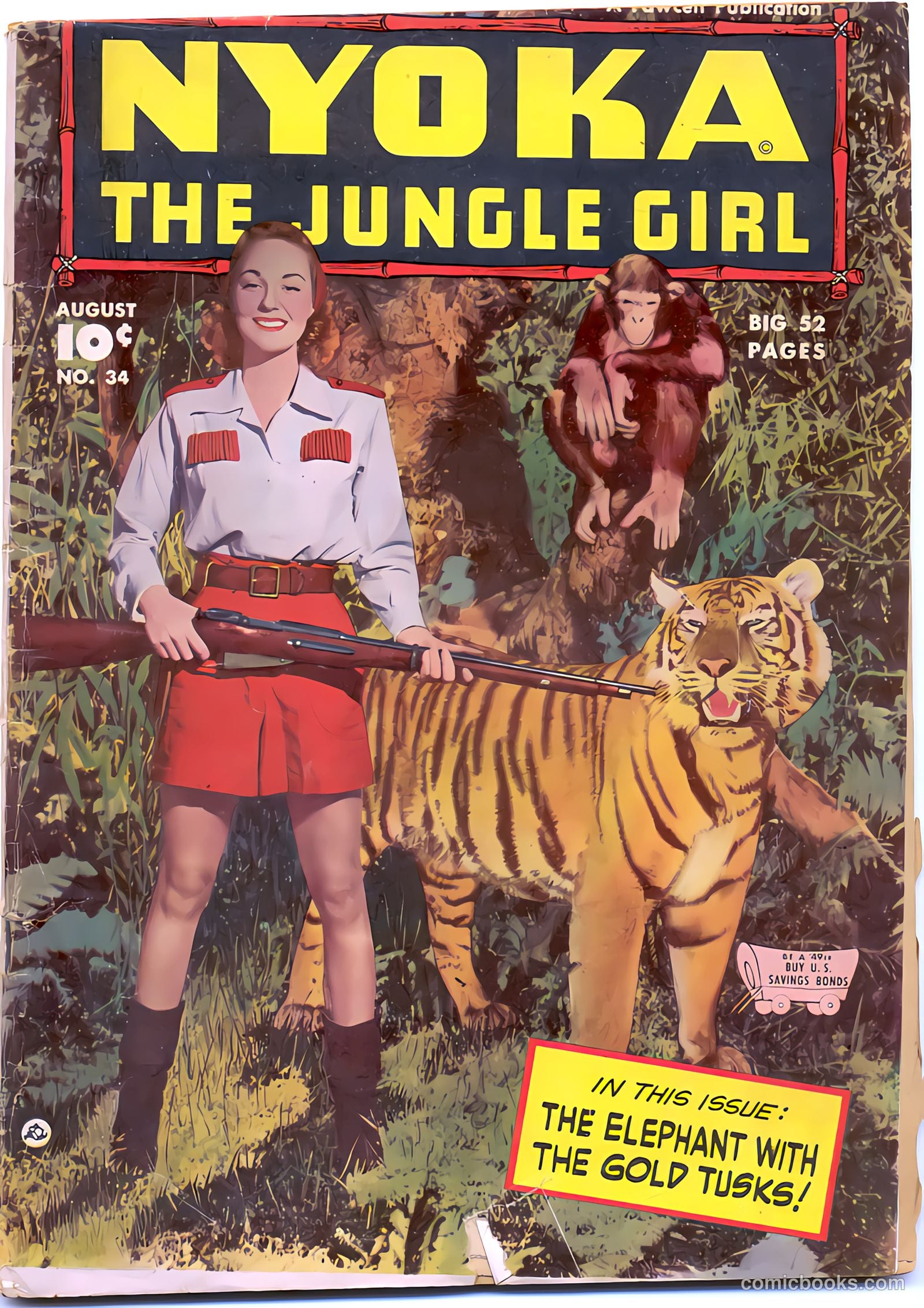 Nyoka the Jungle Girl #34