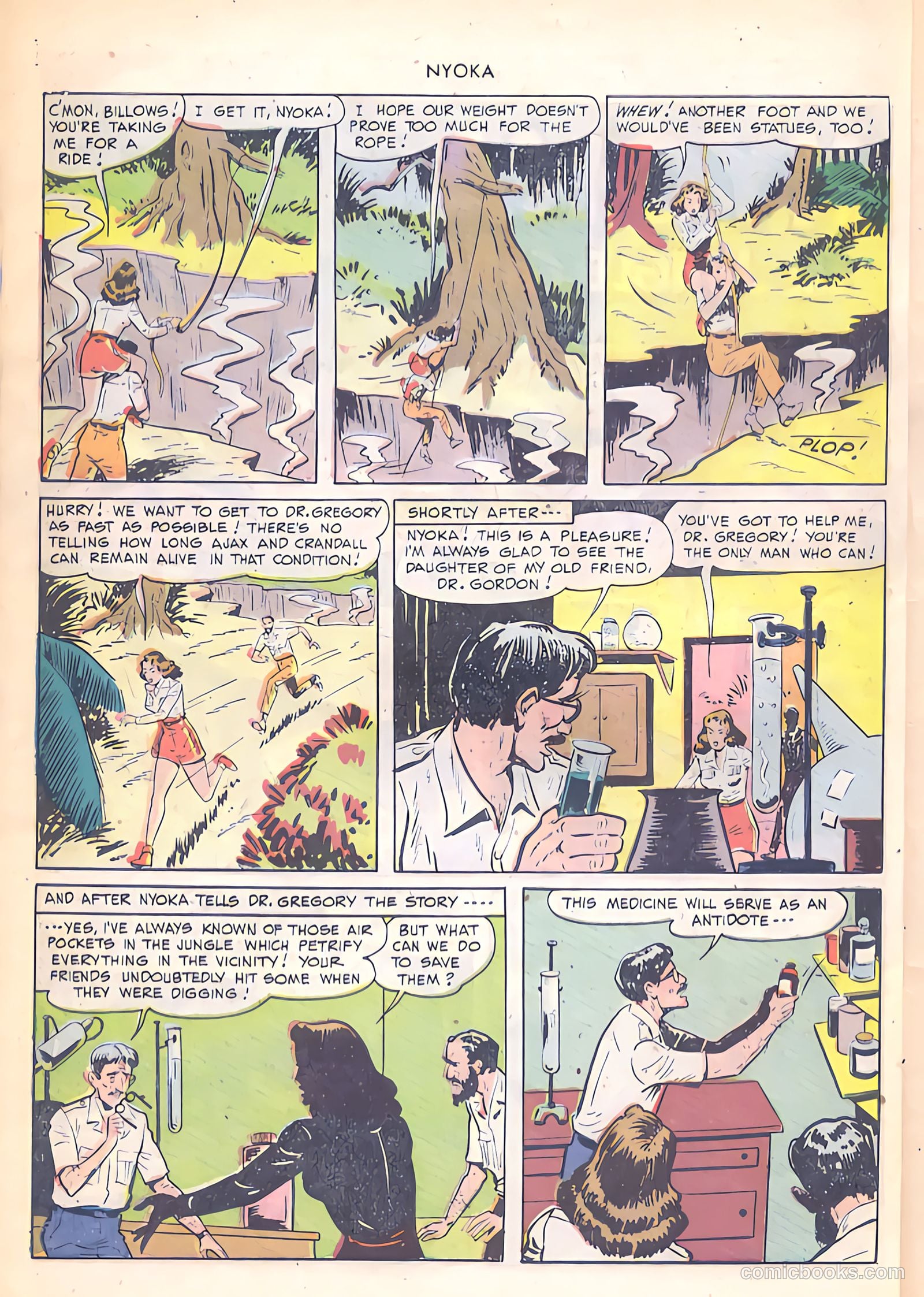 Nyoka the Jungle Girl #35 (1949) — page 46 of 52