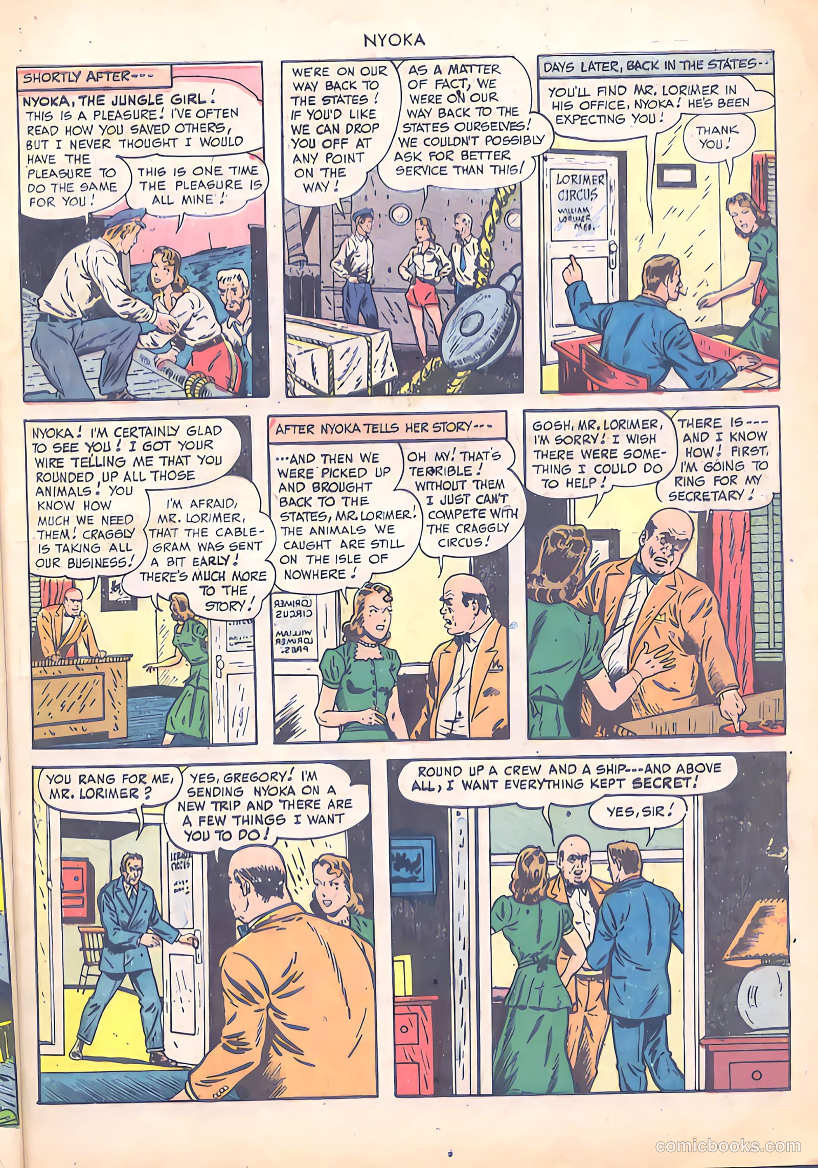Nyoka the Jungle Girl #36 (1949) — page 7 of 36