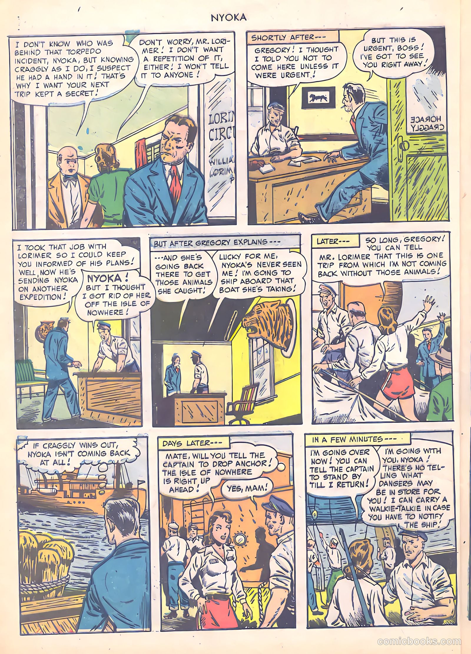 Nyoka the Jungle Girl #36 (1949) — page 8 of 36
