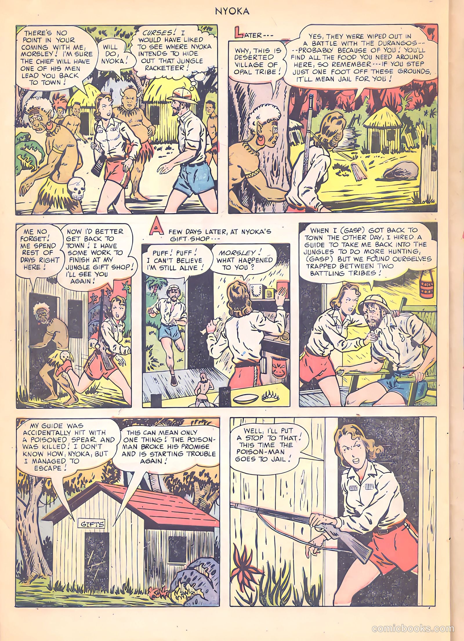 Nyoka the Jungle Girl #37 (1949) — page 34 of 52