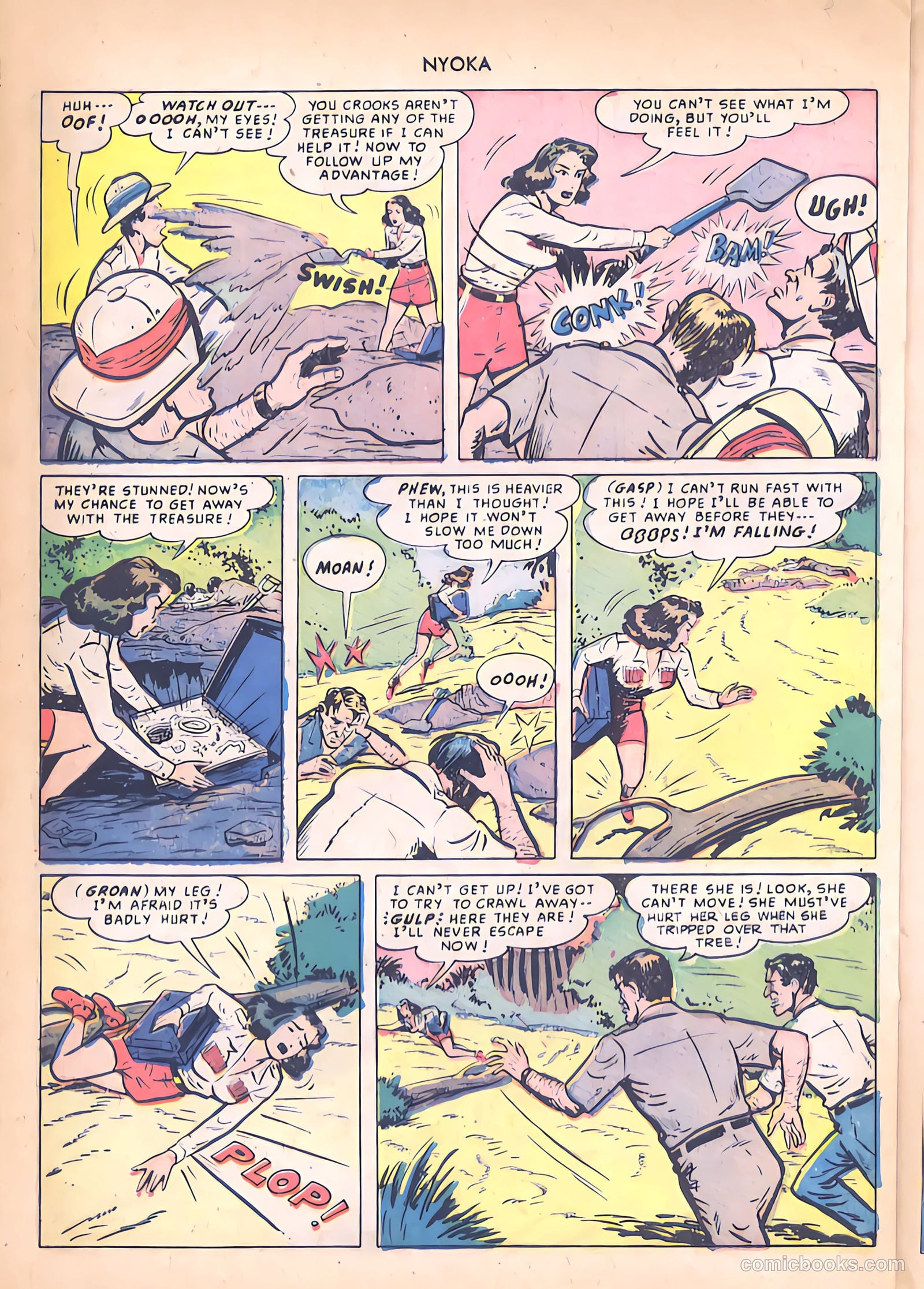 Nyoka the Jungle Girl #38 (1949) — page 32 of 52