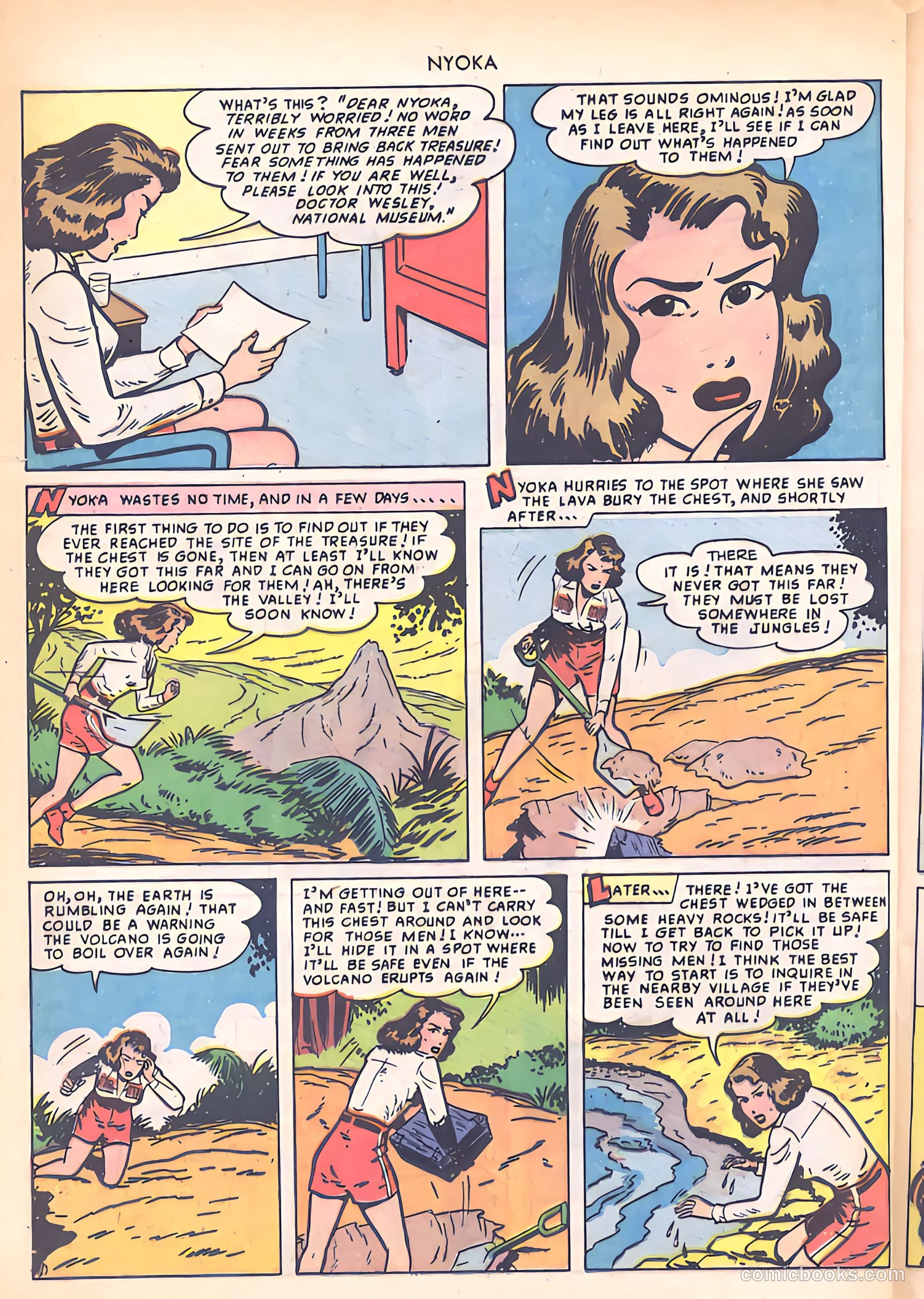 Nyoka the Jungle Girl #38 (1949) — page 40 of 52