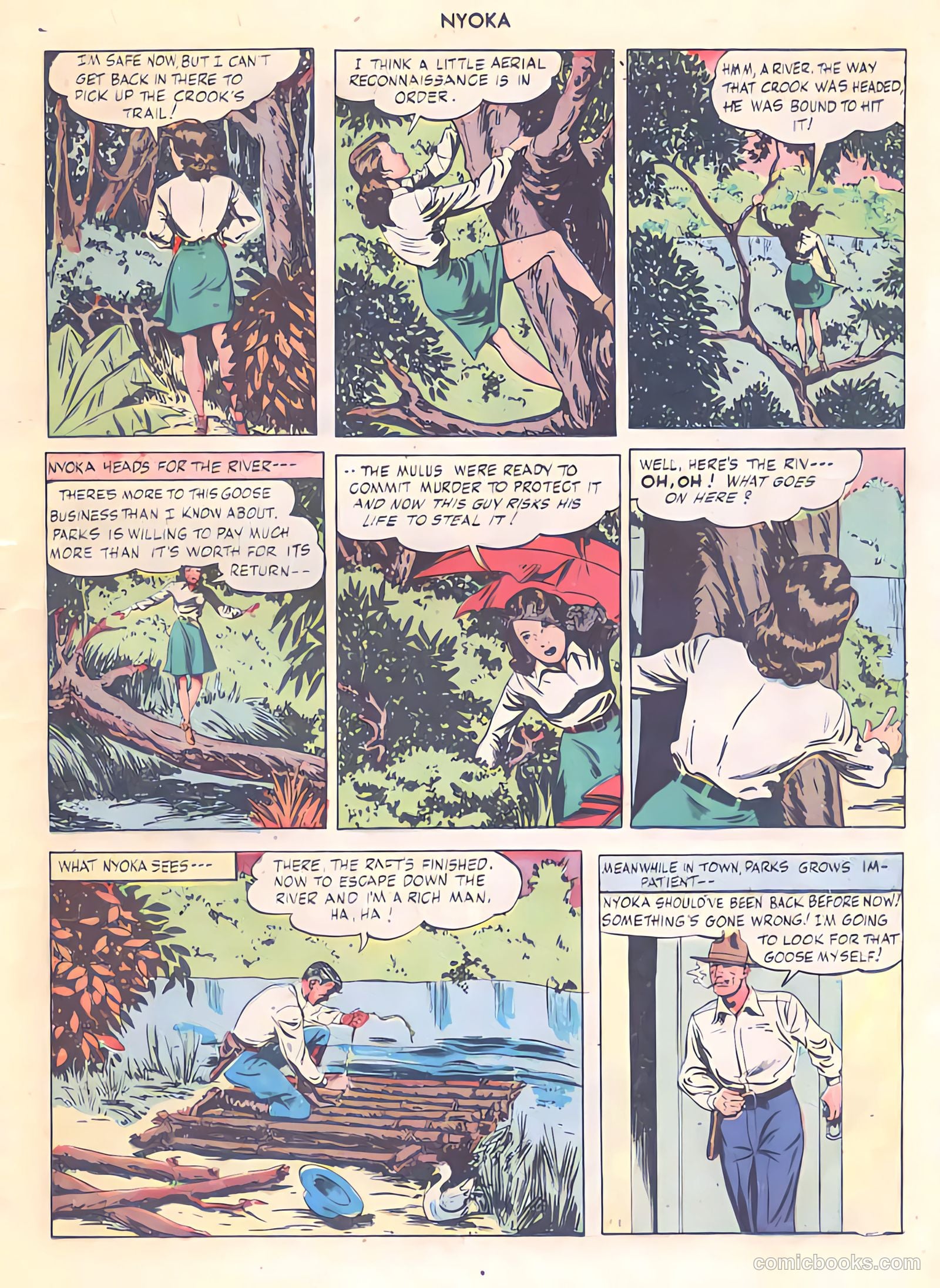 Nyoka the Jungle Girl #4 (1946) — page 15 of 52