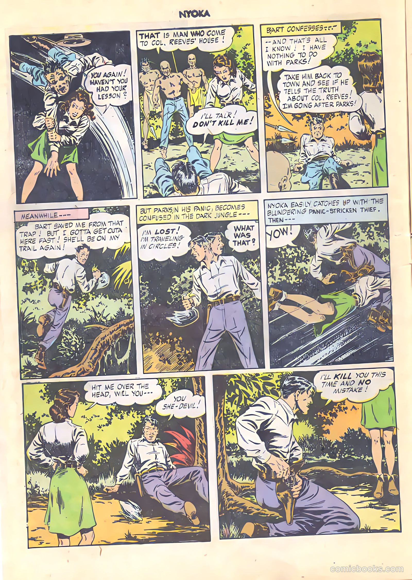 Nyoka the Jungle Girl #4 (1946) — page 22 of 52
